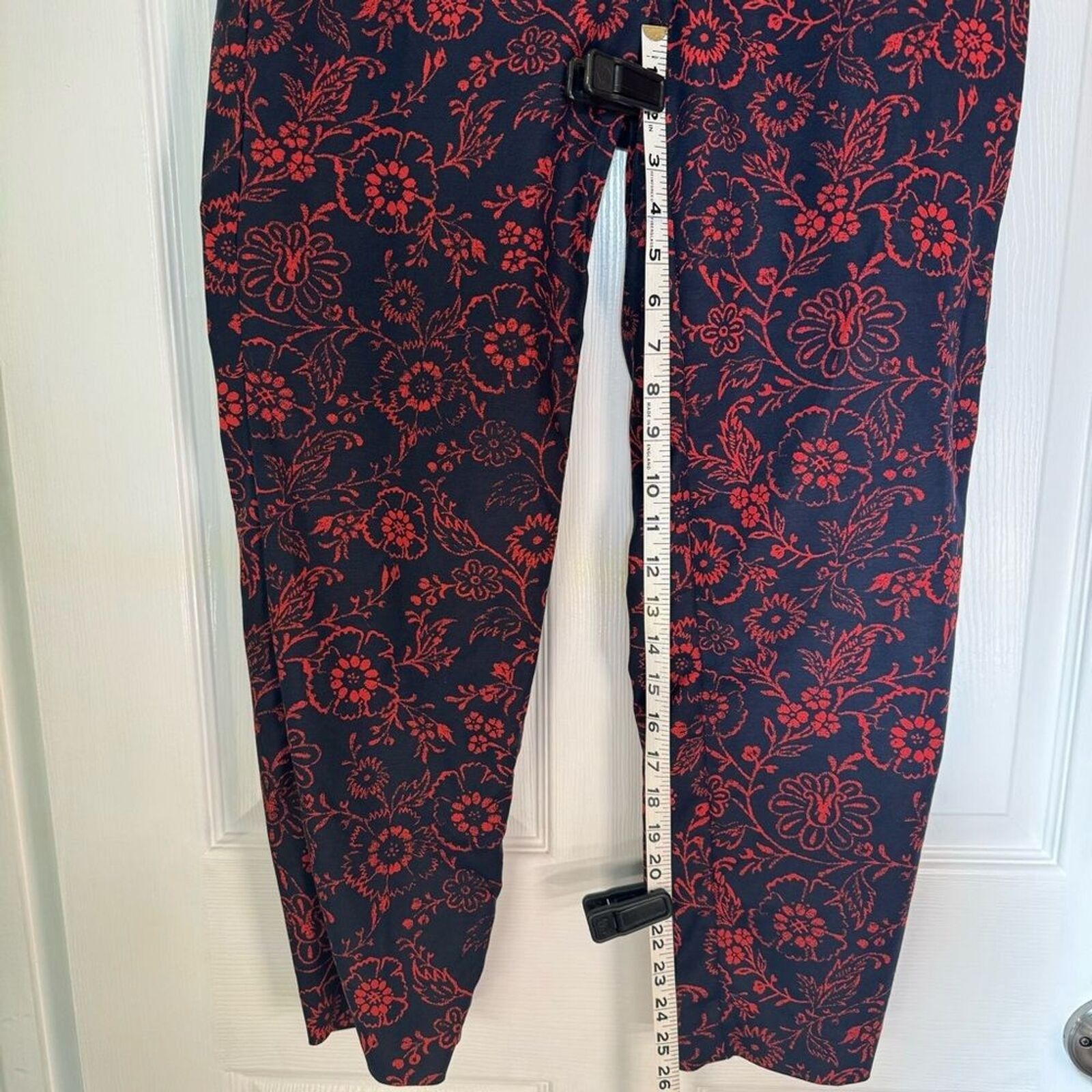 Loft LOFT Marisa Floral Riviera Ankle Pants Size 8 Size 30" / US 8 / IT 44 - 14 Thumbnail