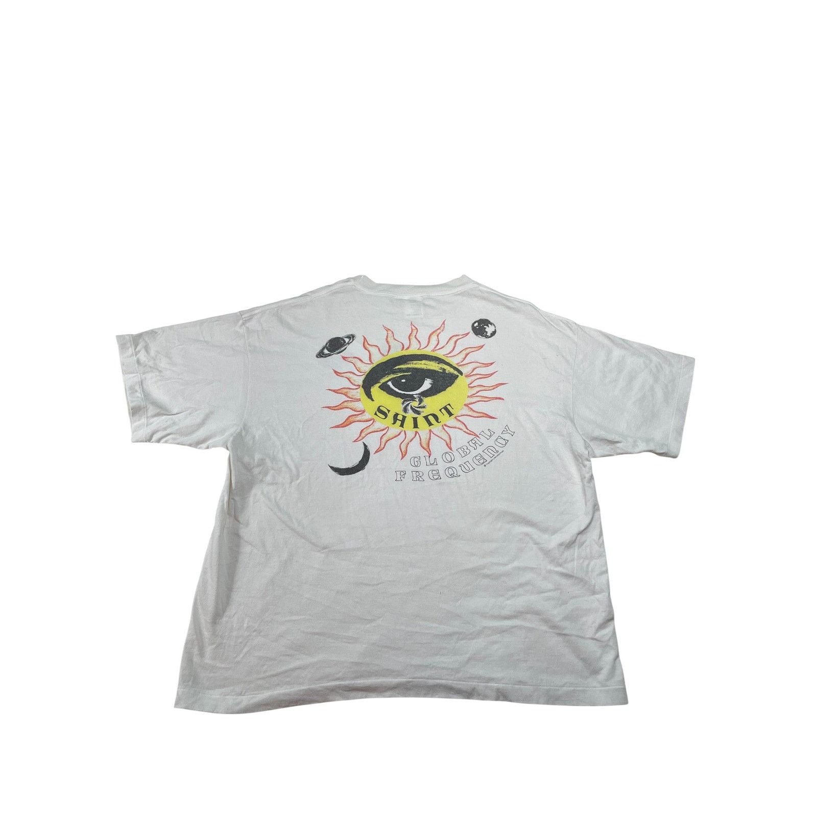 Saint Michael Saint Michael White Global Frequency Tee Size US XXL / EU 58 / 5 - 3 Thumbnail