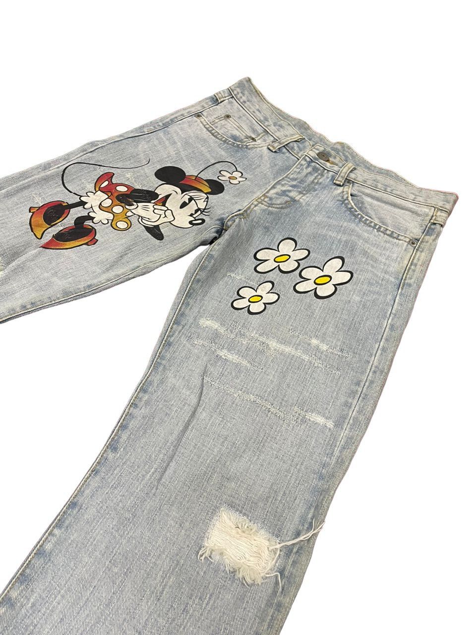 If Six Was Nine × Le Grande Bleu (L.G.B.) Disney x International World Jeans Japan Painter Minnie Jean Size US 32 / EU 48 - 8 Thumbnail