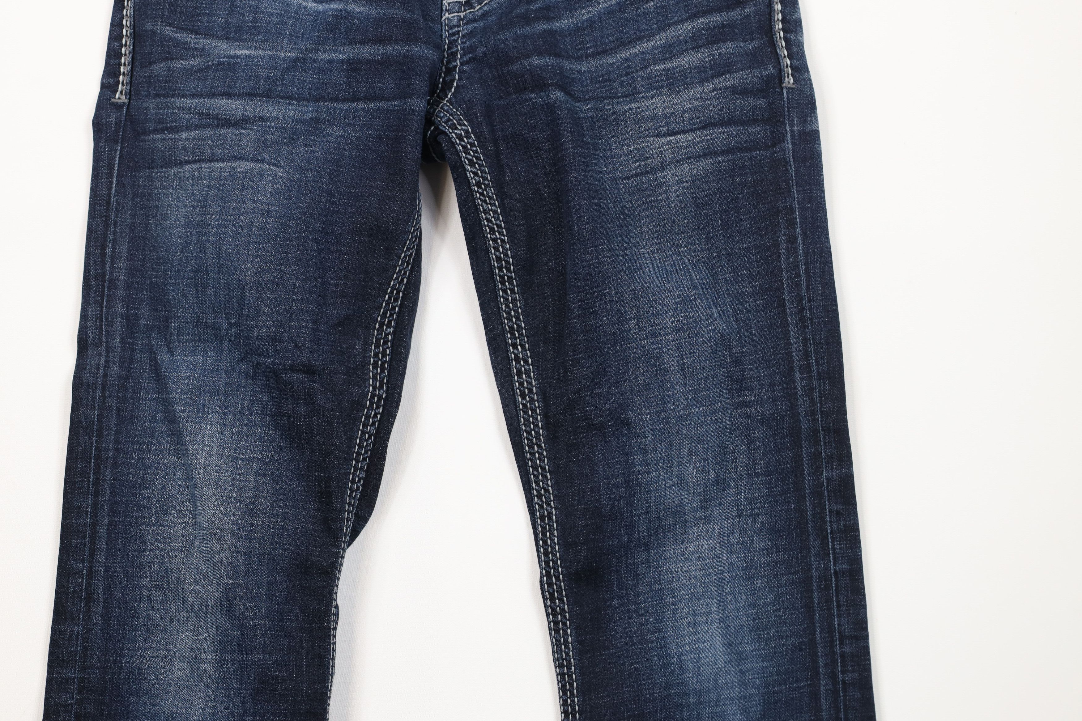Vintage Buckle BKE Thick Stitch Stretch Bootleg Denim Jeans Blue Size 27" / US 4 / IT 40 - 3 Thumbnail