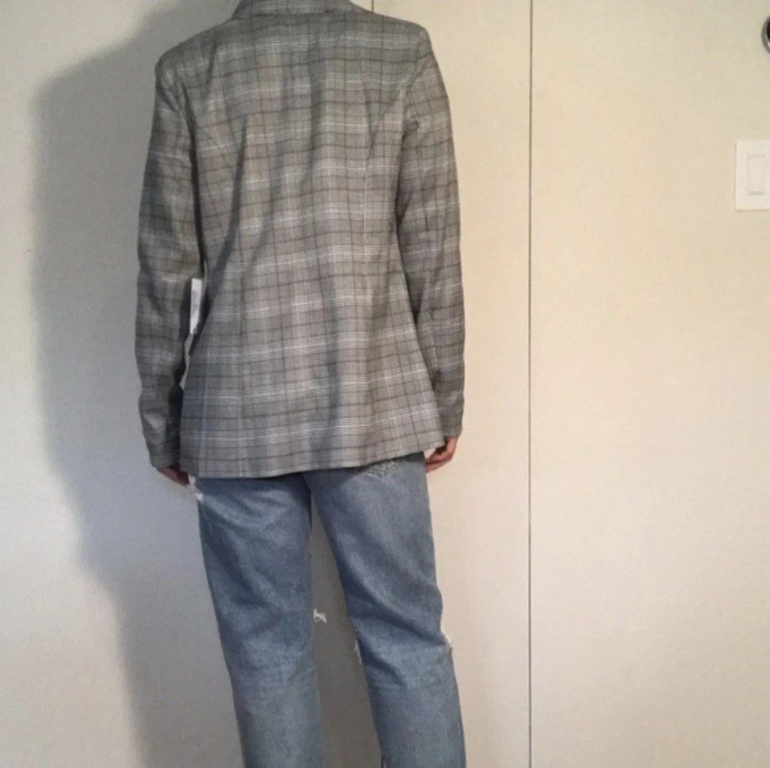 REVOLVE Majorelle Rhea Blazer Plaid Double Breasted Jacket Size XS Size XS / US 0-2 / IT 36-38 - 8 Thumbnail