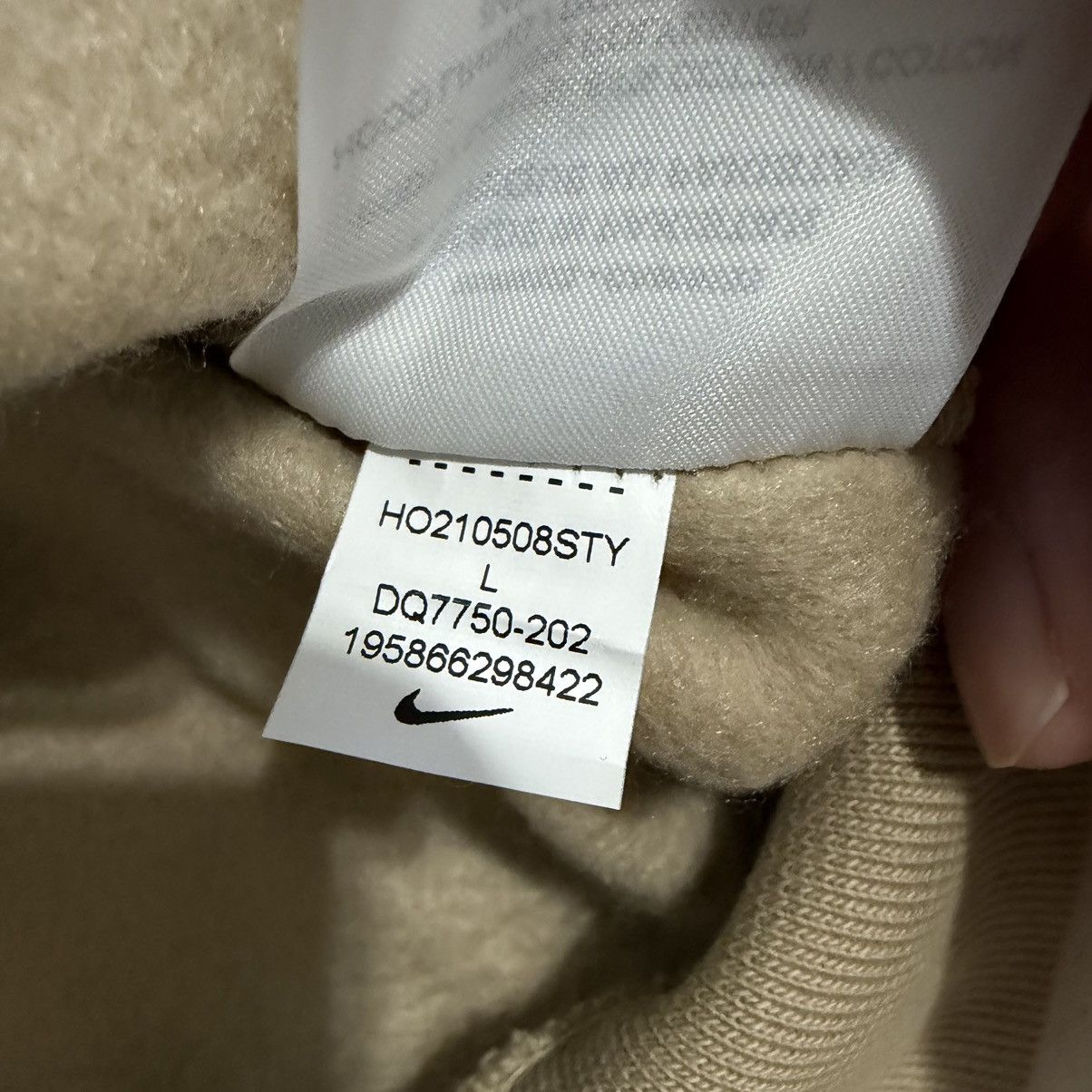 Billie Eilish × Nike NIKE BILLIE EILISH FLEECE HOODIE MUSHROOM L Size US L / EU 52-54 / 3 - 4 Thumbnail