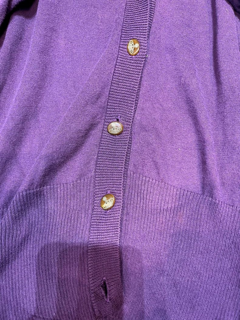 Vivienne Westwood Vivienne Westwood size3 Skull purple Saturn knit cardigan j Size M / US 6-8 / IT 42-44 - 4 Thumbnail