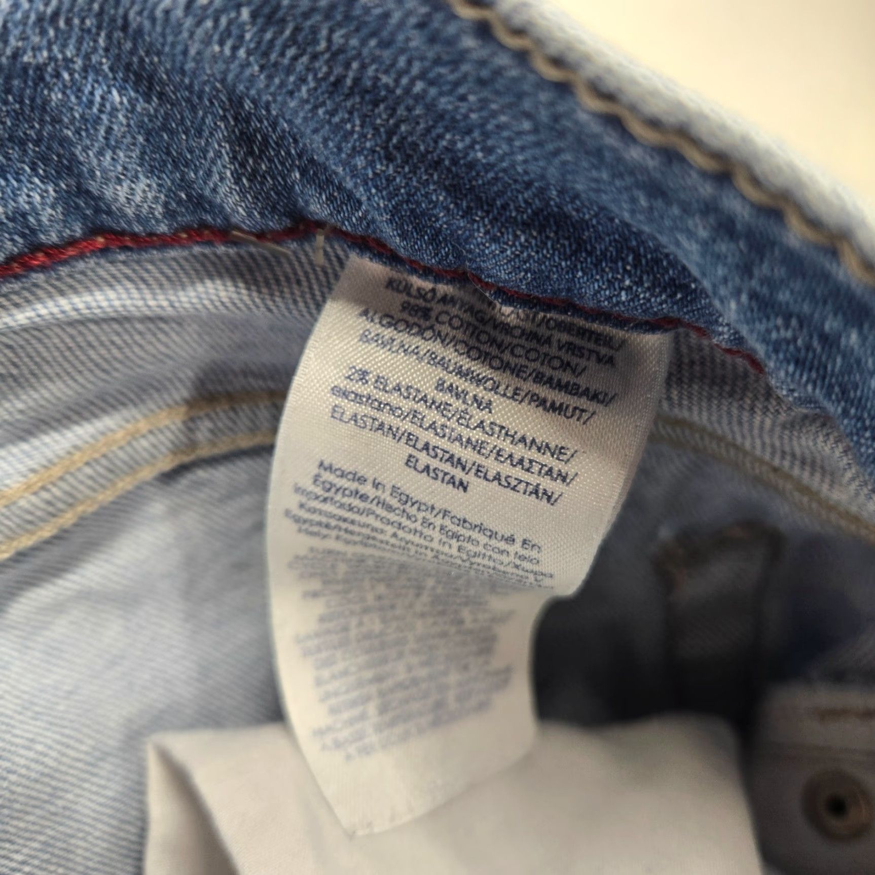 Chaps Chaps Jeans Blue Denim Straight Leg Medium Wash Casual Men's 38 X 30 Size US 38 / EU 54 - 4 Thumbnail