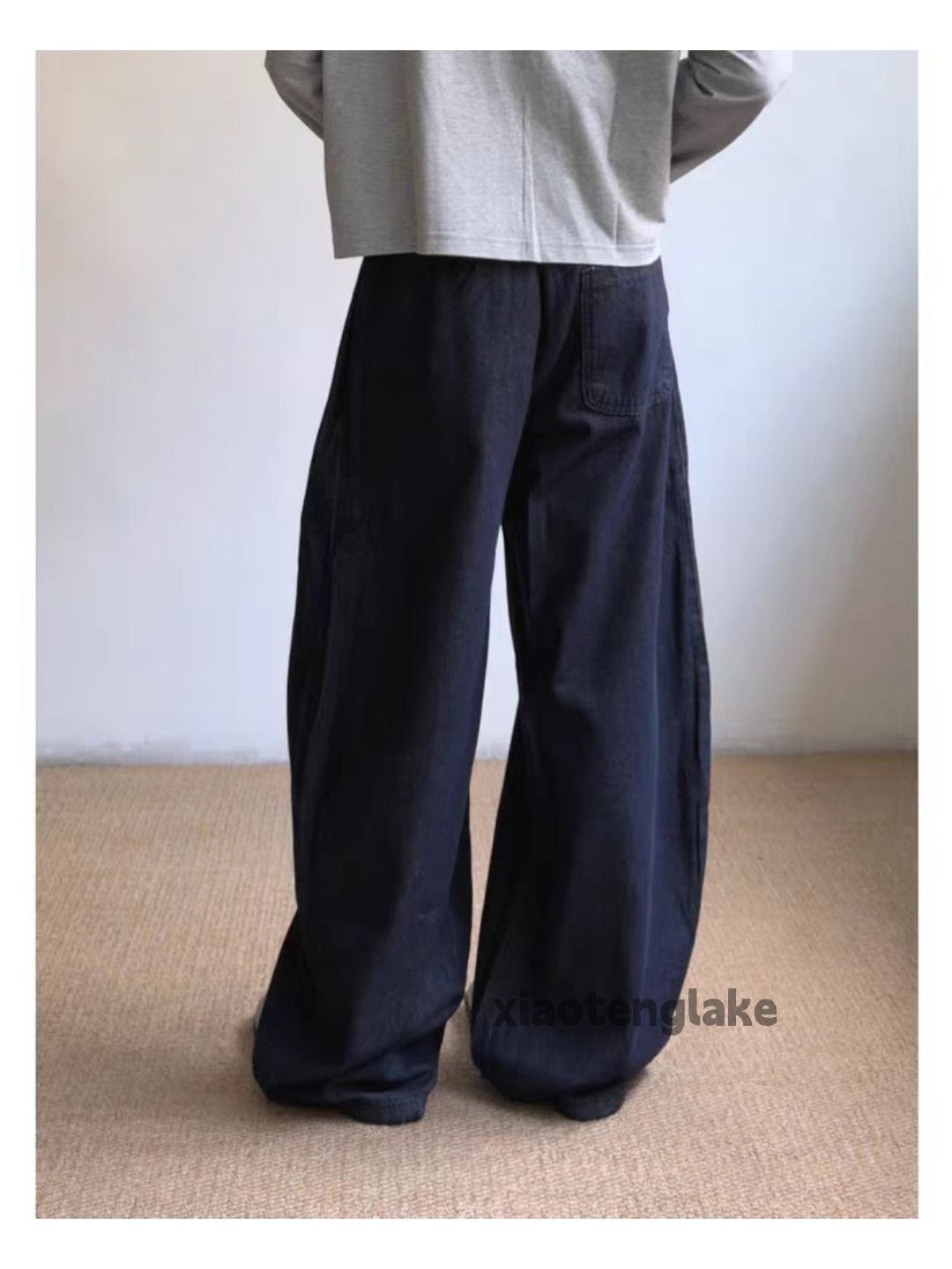 Jean ltx vintage loose baggy pleated flared yuppie jeans Size US 28 / EU 44 - 2 Thumbnail