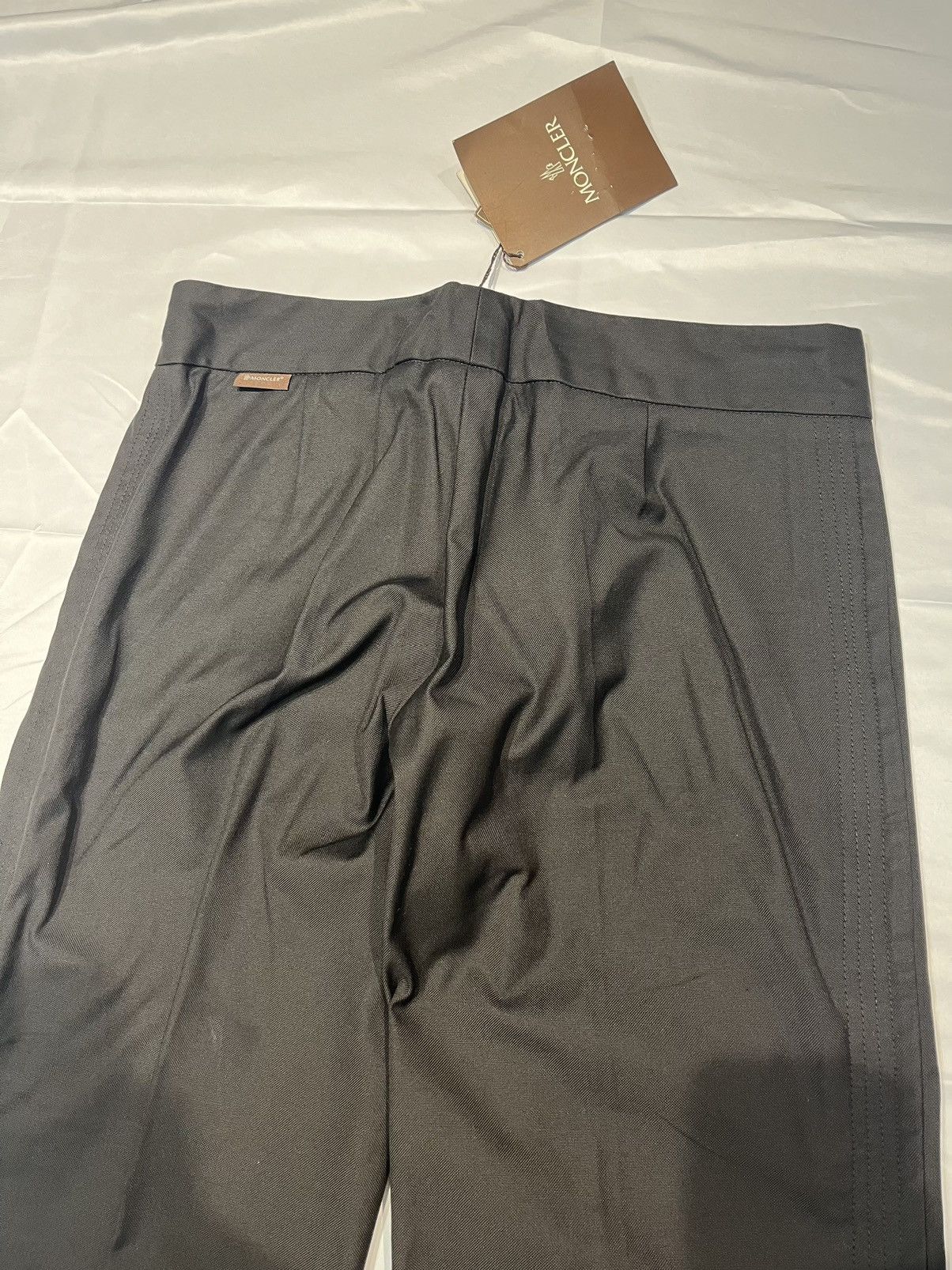Moncler × Vintage Moncler Ladies’ Black Cotton Wide-legged Trouser Pants Y2K Size 30" / US 8 / IT 44 - 11 Thumbnail