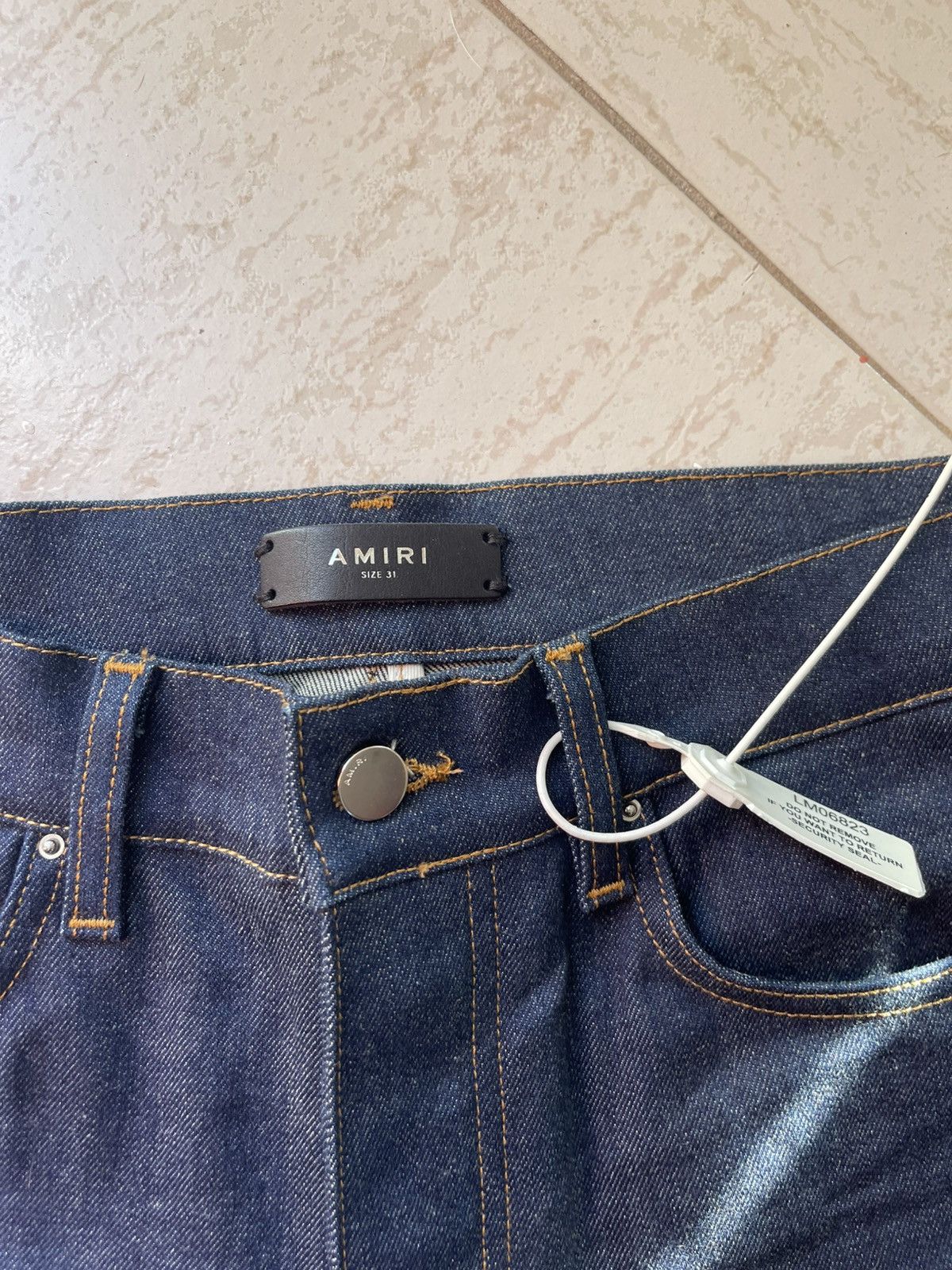 Amiri Amiri jeans skinny stacked dark navy Size US 31 - 4 Thumbnail