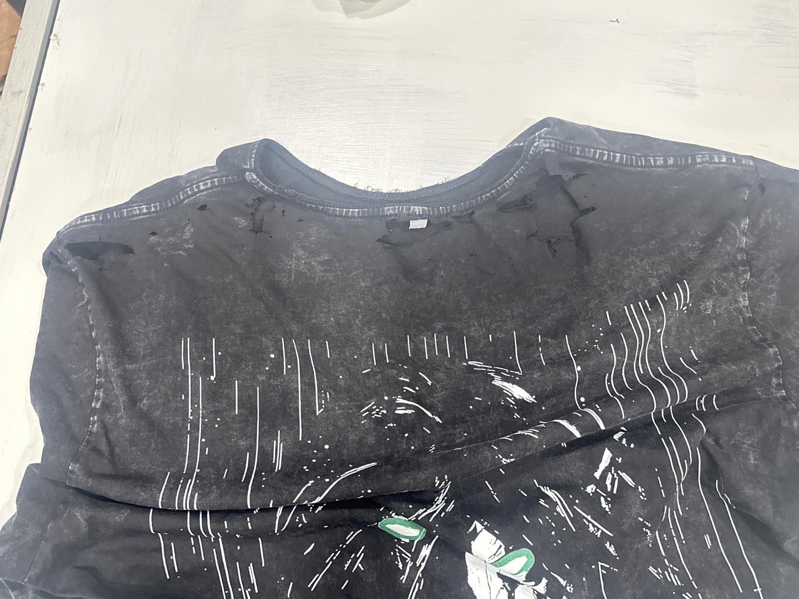Shein Attack on Titan "Eren - エレン" Torn Graphic Tee Men's Large Size US L / EU 52-54 / 3 - 3 Thumbnail