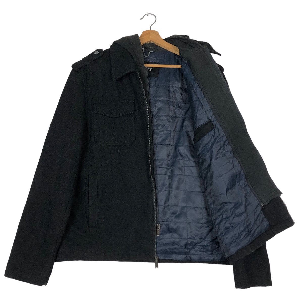 Guess 🔥Rich Black Bondage Biker Jacket Hoodie Guess Size US L / EU 52-54 / 3 - 12 Thumbnail