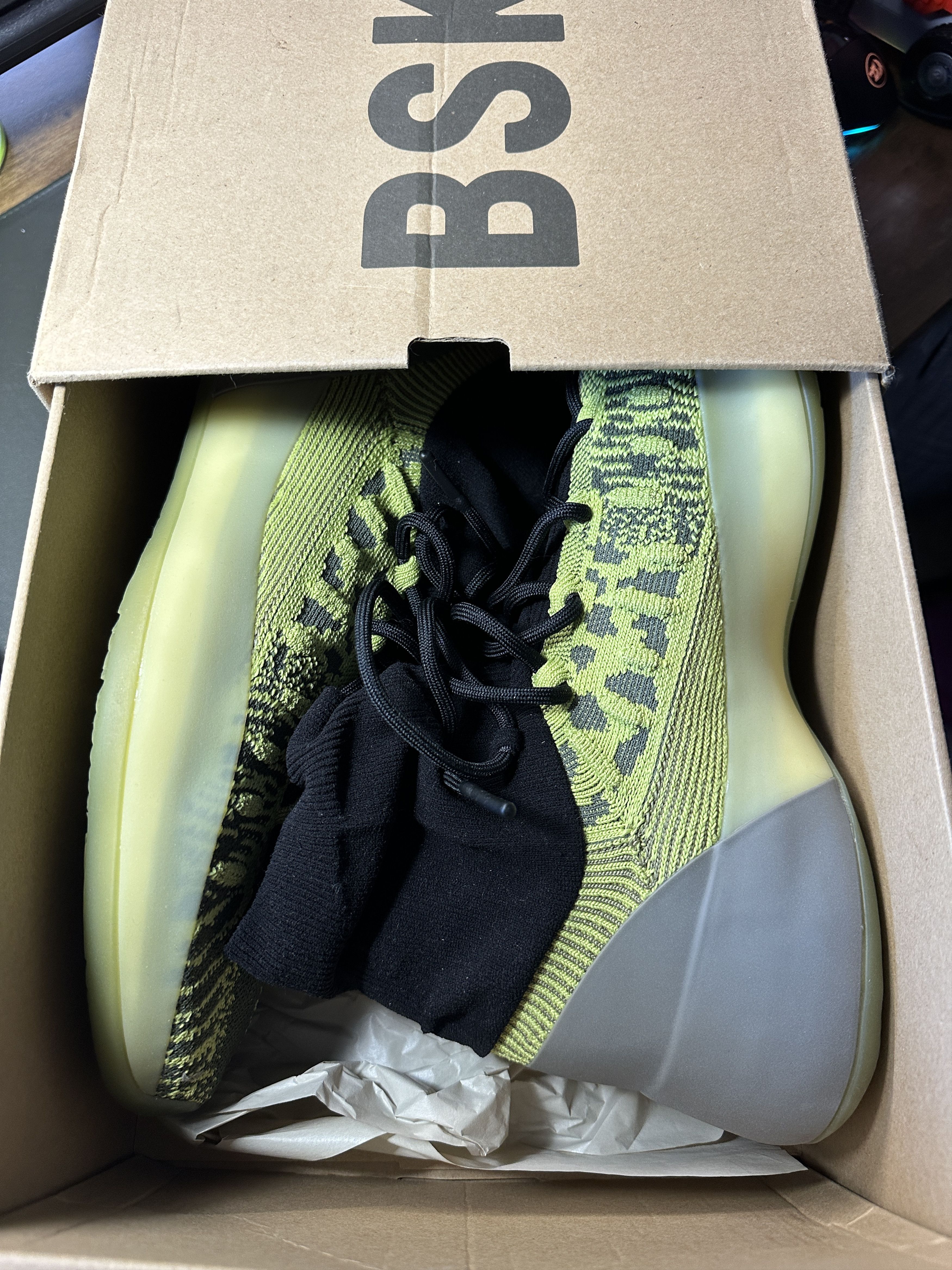 Adidas Adidas Yeezy BSKTBL Knit Energy Glow 11.5M Size US 11.5 / EU 44-45 - 6 Thumbnail