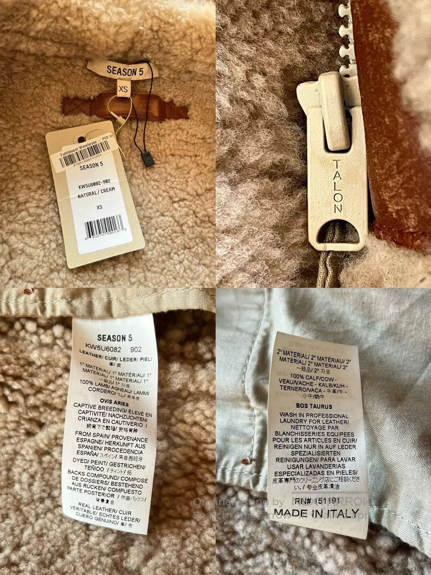 Yeezy Yeezy Season 5 Shearling Pilot B7 Coat. Size US XS / EU 42 / 0 - 6 Thumbnail