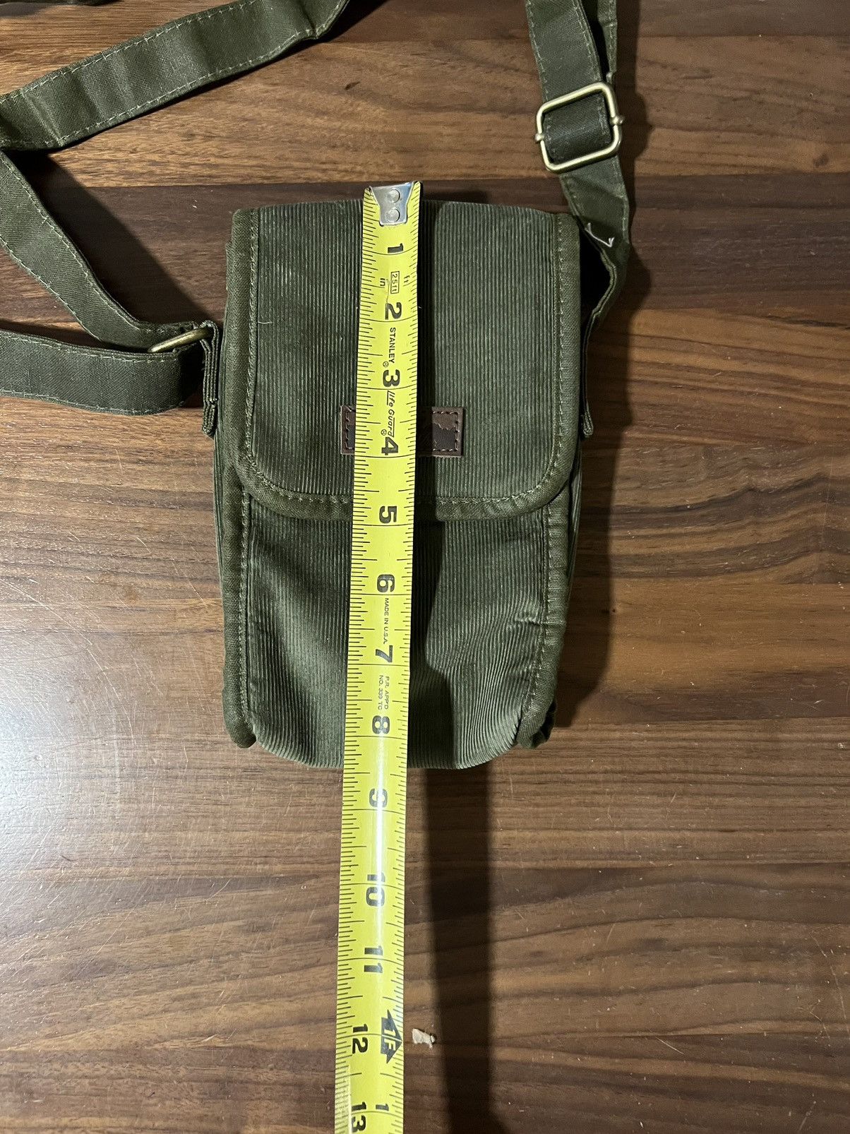 Aime Leon Dore Aime Leon Dore ALD Micro Cord Crossbody Satchel Bag Green Size ONE SIZE - 6 Thumbnail