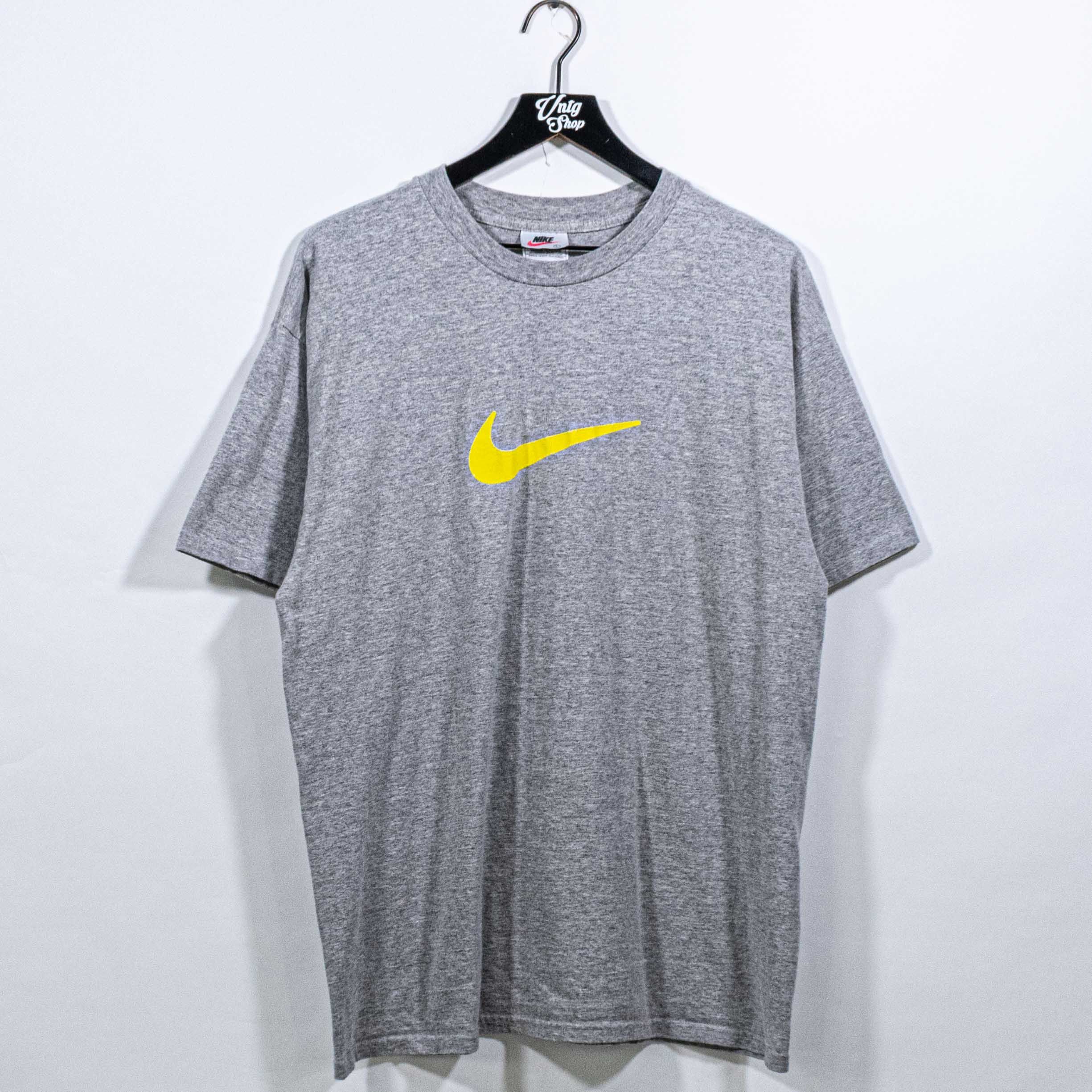 Nike NIKE Center Swoosh Logo T-Shirt VTG 90s Sports Skate Size US L / EU 52-54 / 3 - 1 Thumbnail