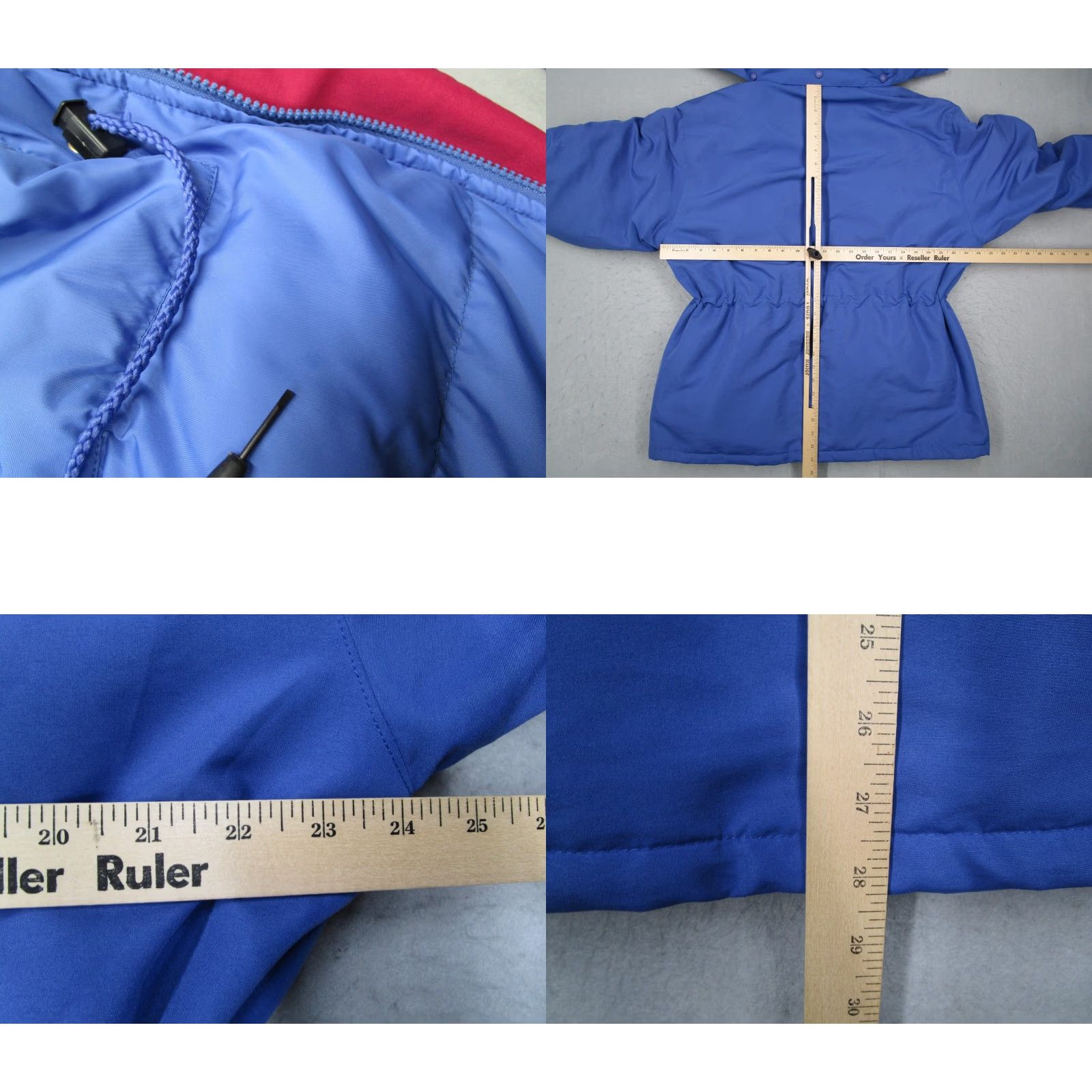 Vintage VINTAGE Cabelas Jacket Women Extra Large Blue Goose Down Full Zip Hood Y2K Size XL / US 12-14 / IT 48-50 - 8 Thumbnail