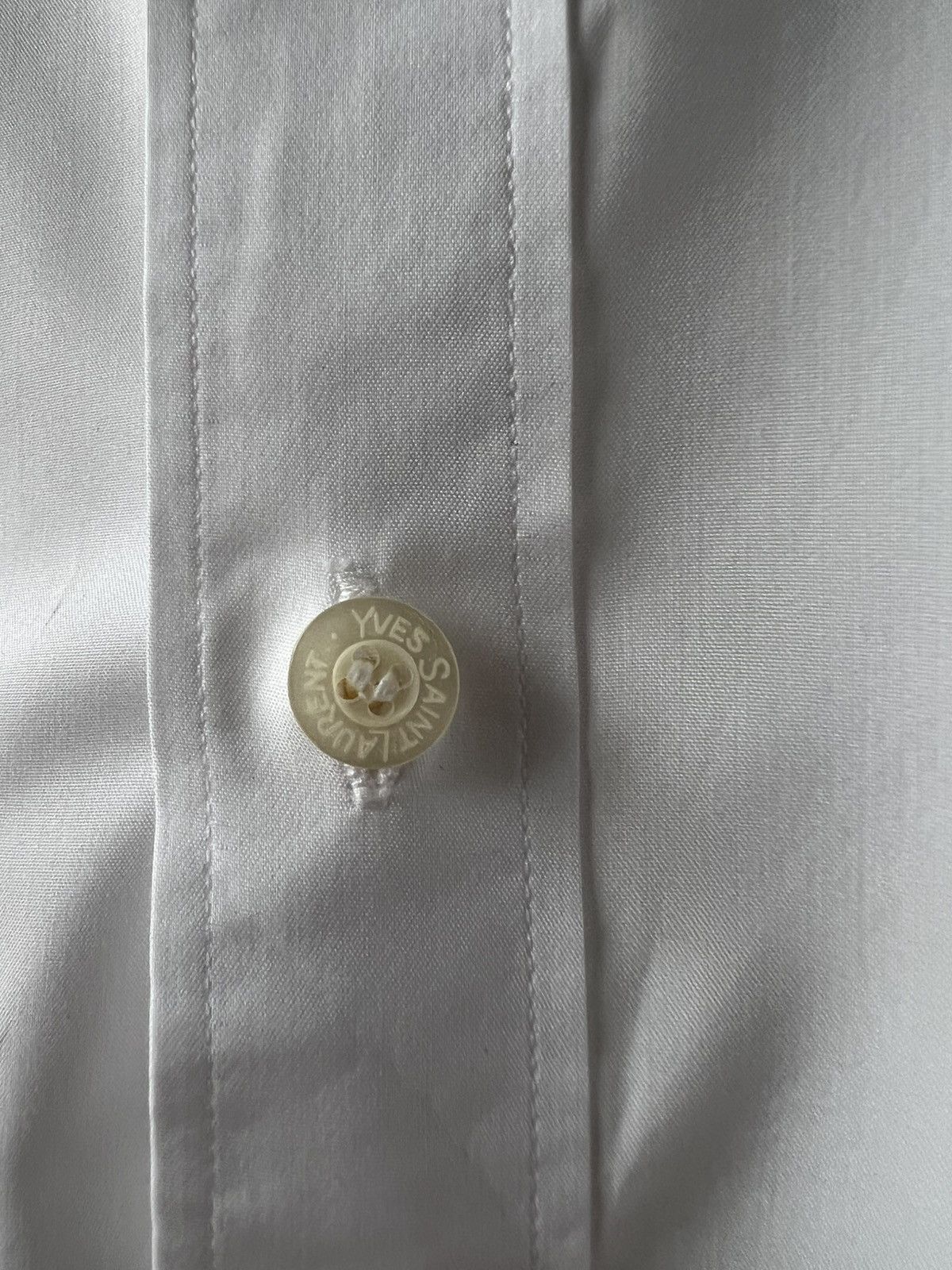 Vintage × Yves Saint Laurent Yves Saint Lauren White Shirt Size US L / EU 52-54 / 3 - 9 Thumbnail