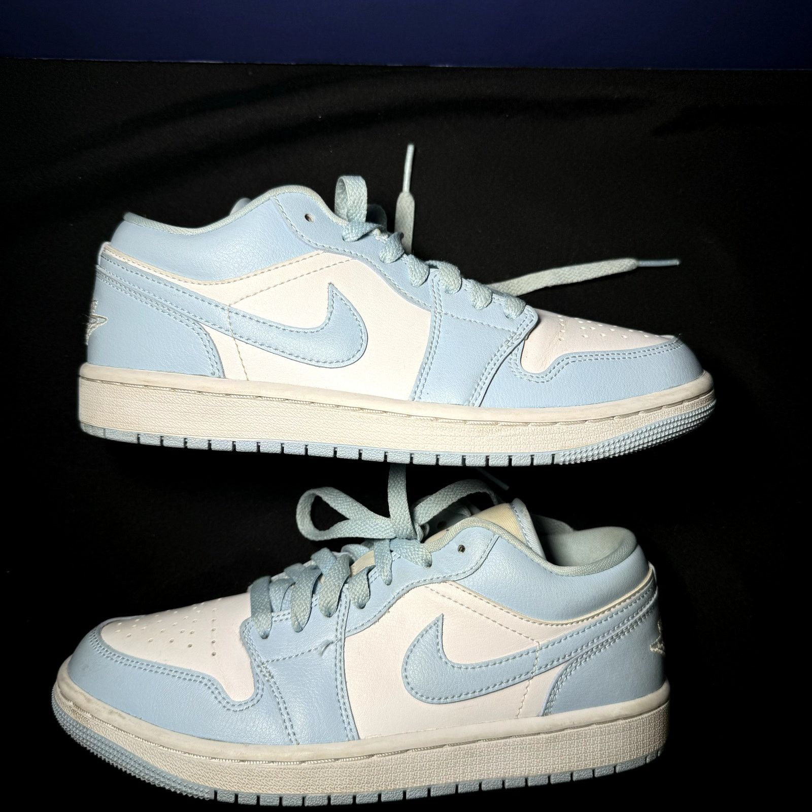 Jordan Brand × Nike Wmns Nike Air Jordan 1 Low Ice Blue Women's Shoes - Size 7.5 Size US 7.5 / IT 37.5 - 2 Thumbnail
