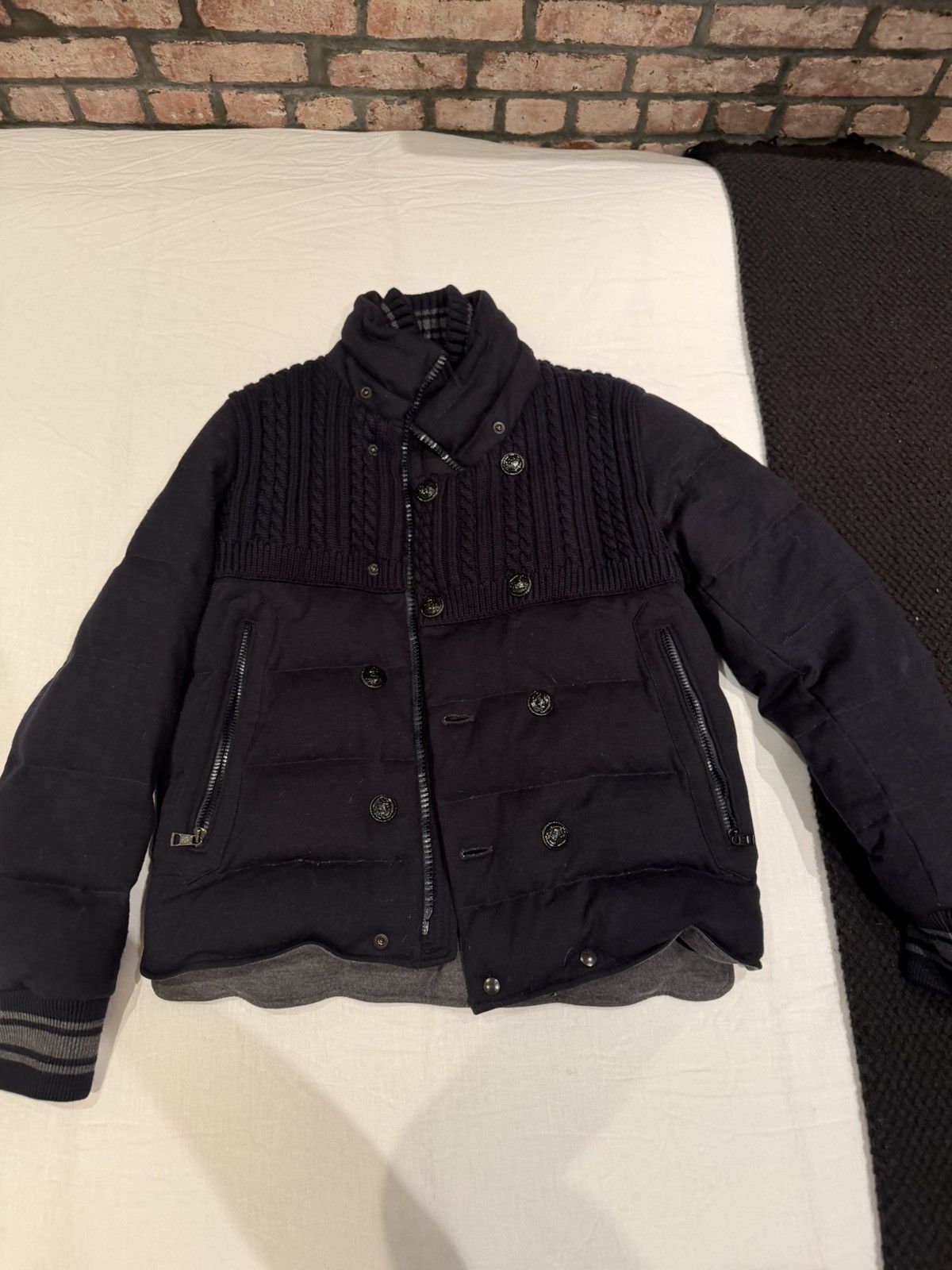 Moncler Men’s Navy Moncler Quilted Down Puffer Jacket Size US M / EU 48-50 / 2 - 1 Thumbnail