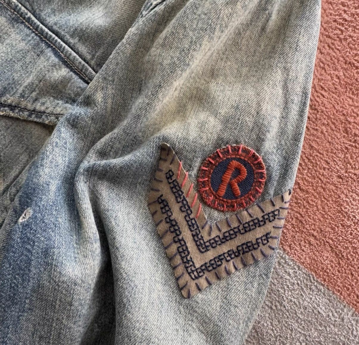Polo Ralph Lauren Ralph Lauren Polo Distressed Denim M43 Military Jacket K22 Size US S / EU 44-46 / 1 - 6 Thumbnail