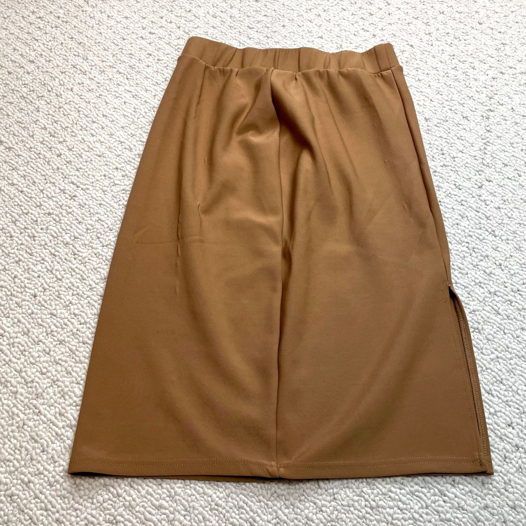 Vintage VINTAGE New Mix Skirt 2XL Brown Solid Knee Length Slit A-Line Junior Womens Skirt Size 40" / US 18 - 7 Thumbnail