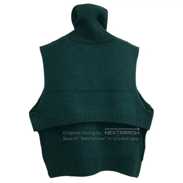Dries Van Noten Dries Van Noten size:one size Turtleneck Half-Zip Knit Ves Size S / US 4 / IT 40 - 2 Thumbnail