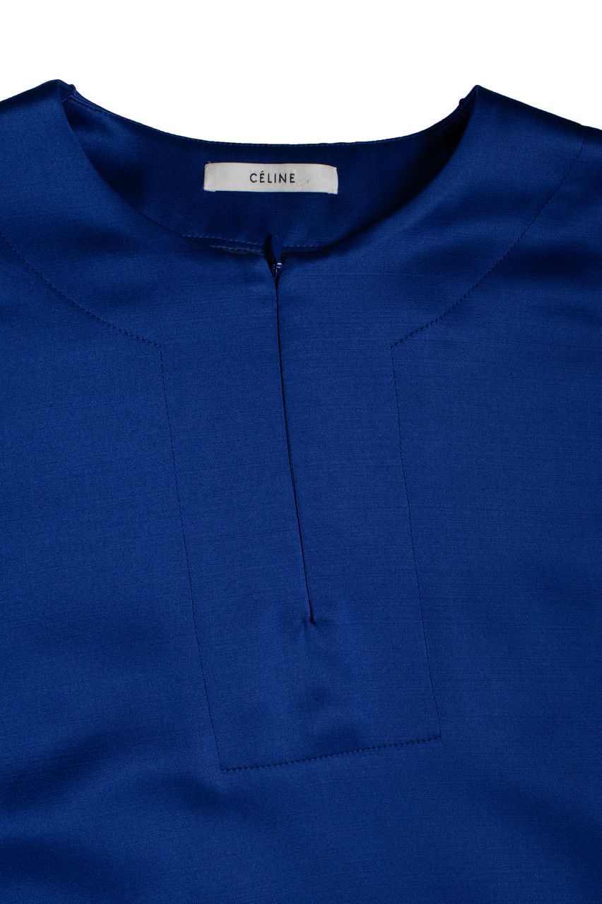 Celine Celine, kobalt blue silk blend dress Size XS / US 0-2 / IT 36-38 - 5 Thumbnail