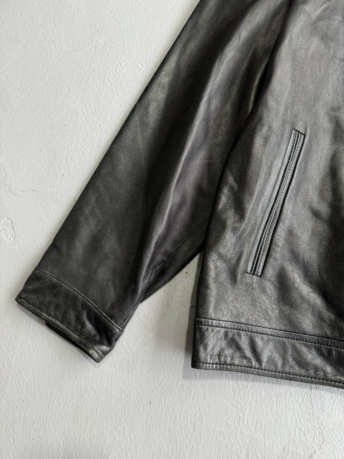 Balenciaga Balenciaga - Nicolas Ghesquiere Leather Jacket Size US XL / EU 56 / 4 - 5 Thumbnail