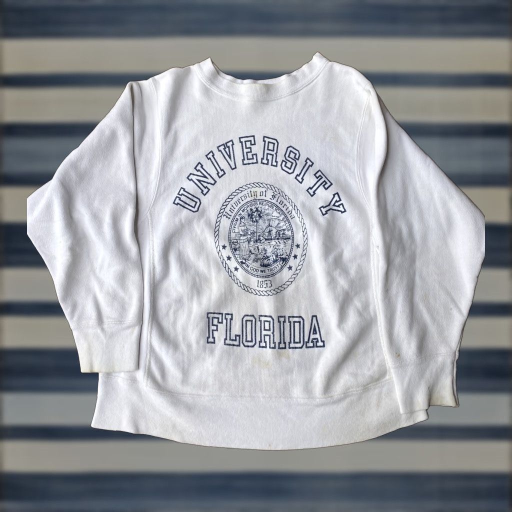 Soffe VINTAGE Soffe Reverse Weave Florida Gators Crewneck Sweatshirt Medium Men Gray Size US M / EU 48-50 / 2 - 1 Thumbnail