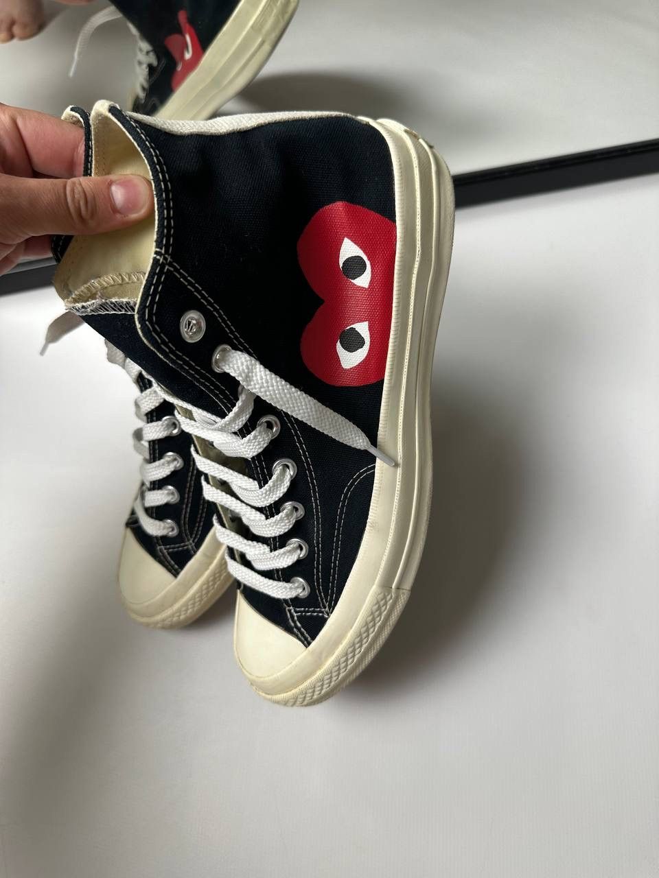Comme des Garcons PLAY × Converse 🔥Converse x Comme des Garçons PLAY Japanese Sneakers Size US 9 / EU 42 - 7 Thumbnail