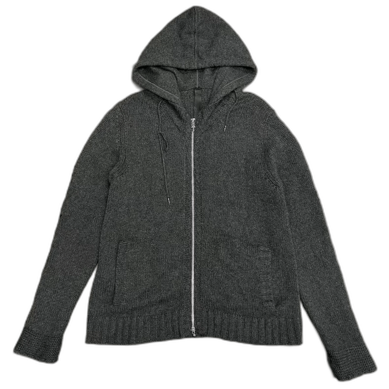 Chrome Hearts Chrome Hearts Knitted Hooded Zip Jacket Size US M / EU 48-50 / 2 - 1 Thumbnail
