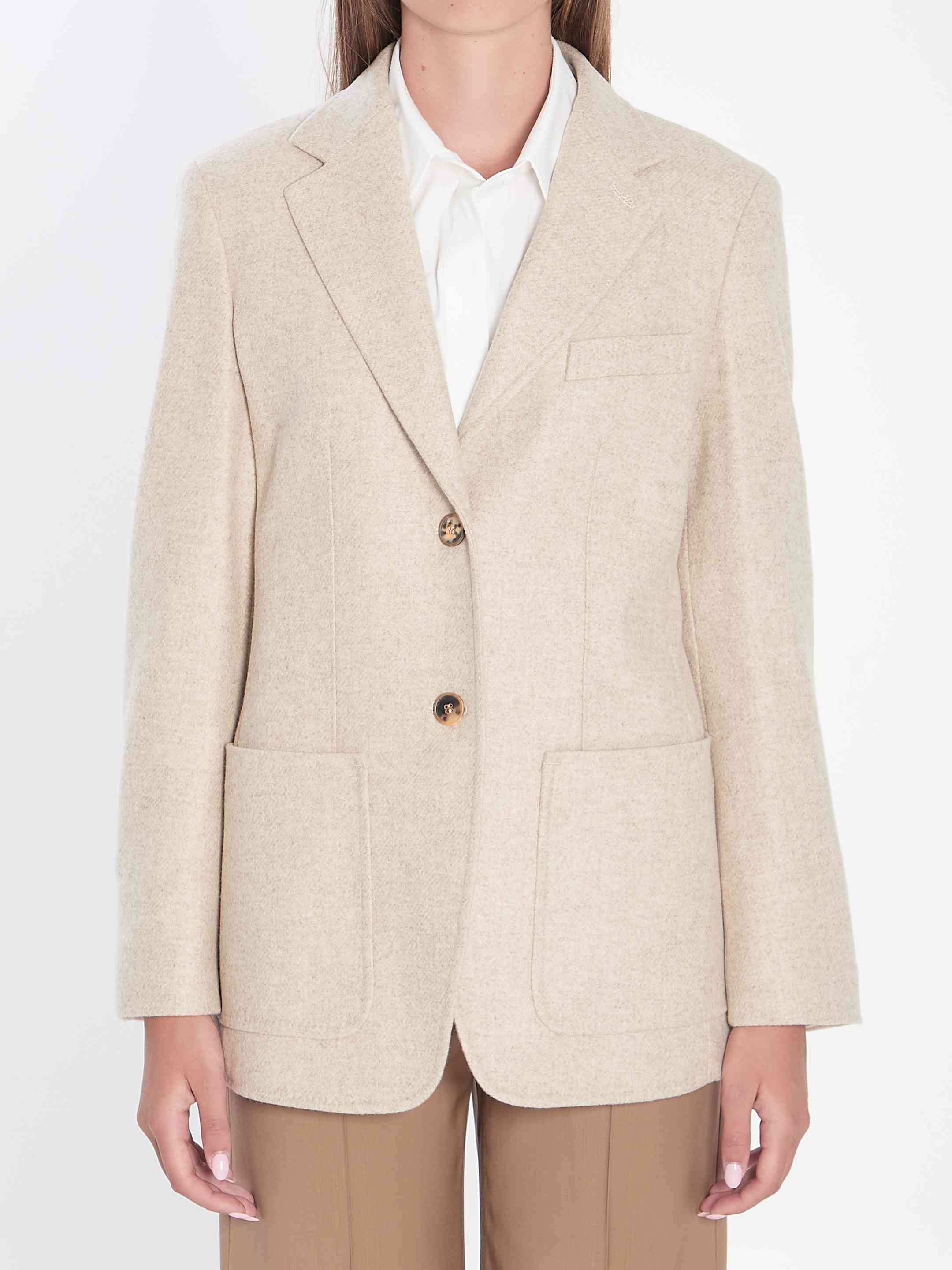 ジャケット Max Mara Single-breasted blazer in Shetland Max Mara Single-breasted blazer in Shetland | Grailed