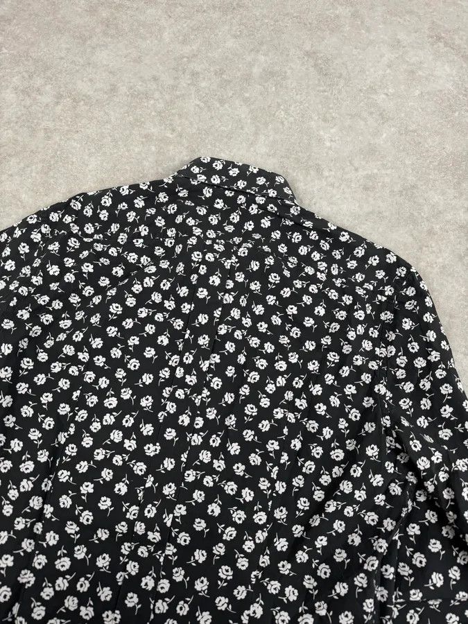 Dolce & Gabbana 2010s Dolce & Gabbana Black & White Floral Premium Shirt Size US M / EU 48-50 / 2 - 6 Thumbnail