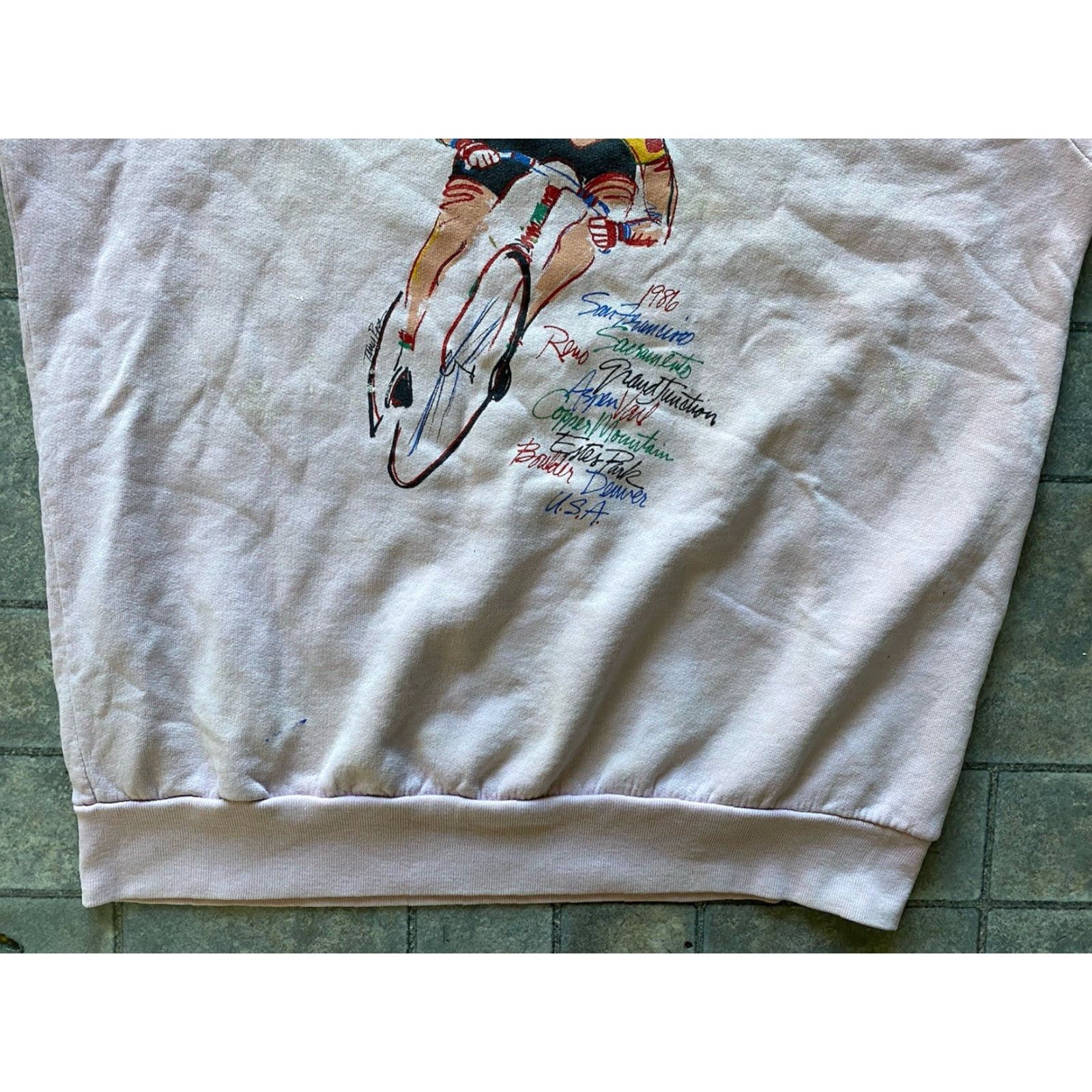 Vintage VINTAGE Belton Sweatshirt L Women 42/44 Long Sleeve Pullover See Photos 1986 Coors International Bicycle Classic Belton Sports Classic Bike Size L / US 10 / IT 46 - 3 Thumbnail