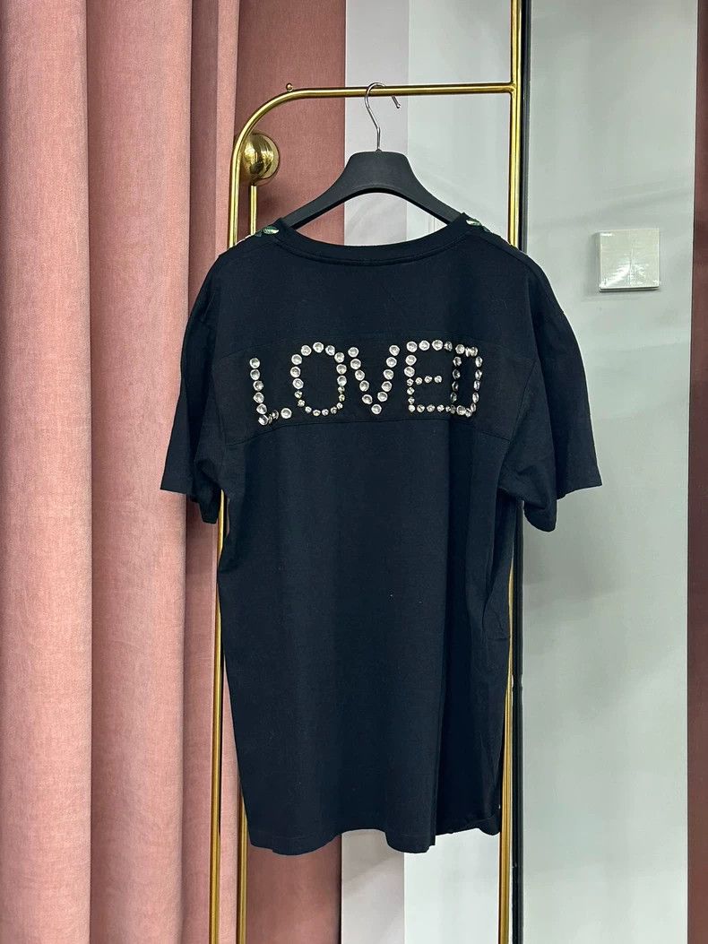Gucci Gucci Black letter embroidery flying saucer T-shirt short Size M / US 6-8 / IT 42-44 - 3 Thumbnail