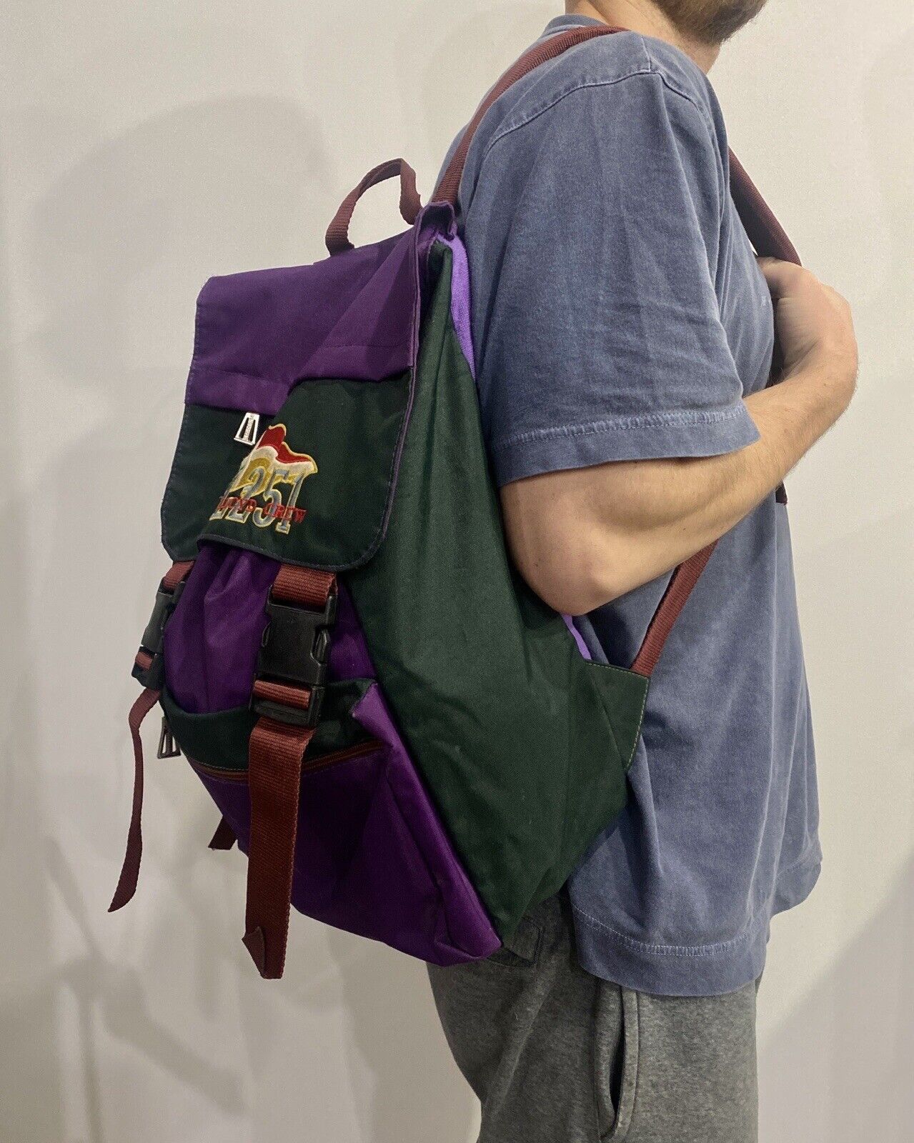 Henri Lloyd Vintage 1990s 90s Henri Lloyd Olmes Carretti Backpack Retro Size ONE SIZE - 4 Thumbnail