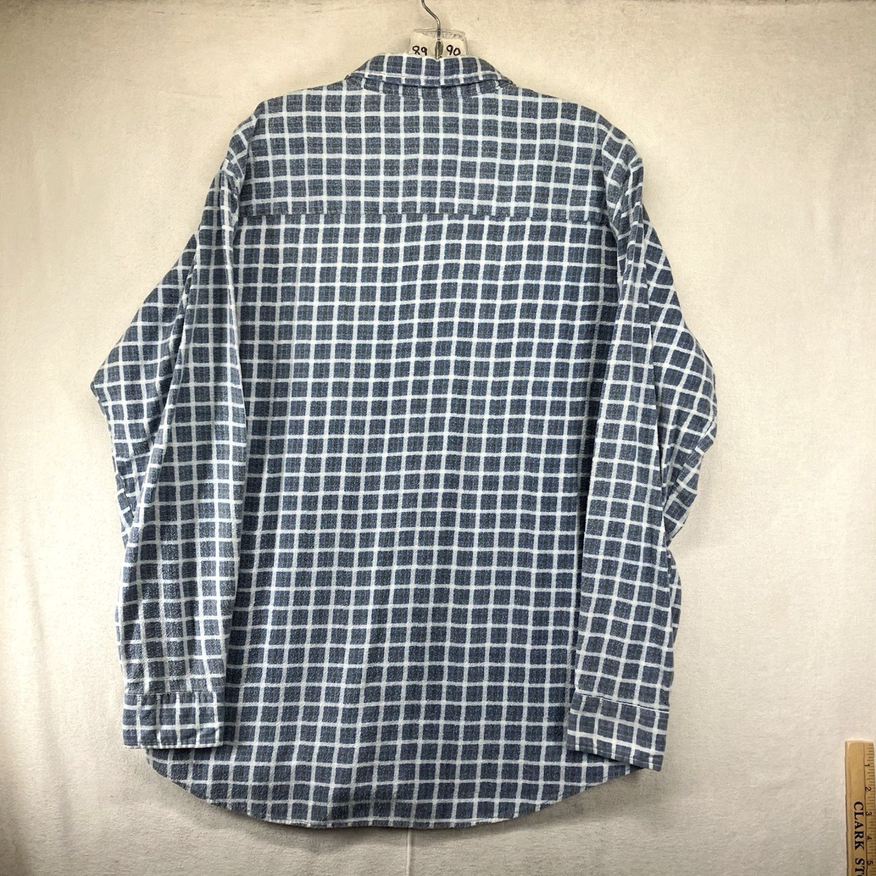 Haband VINTAGE Haband Pearl Snap Flannel Shirt Medium Blue Check Grunge Casual Mens Size US M / EU 48-50 / 2 - 2 Thumbnail
