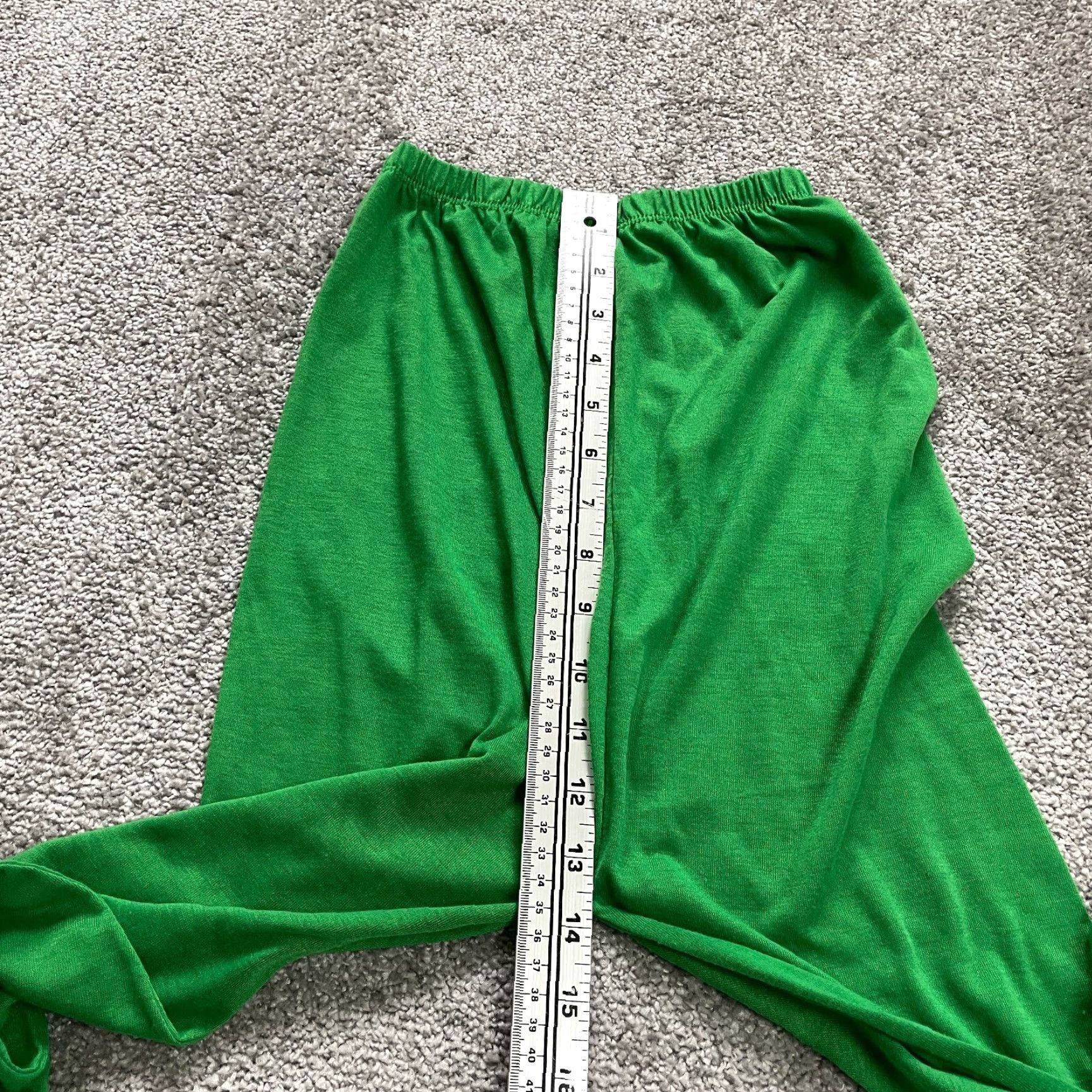 Vintage Unbranded Leggings Womens Green Compression High Rise Slim Soft Stretch 18x22 Size 40" / US 18 - 7 Thumbnail