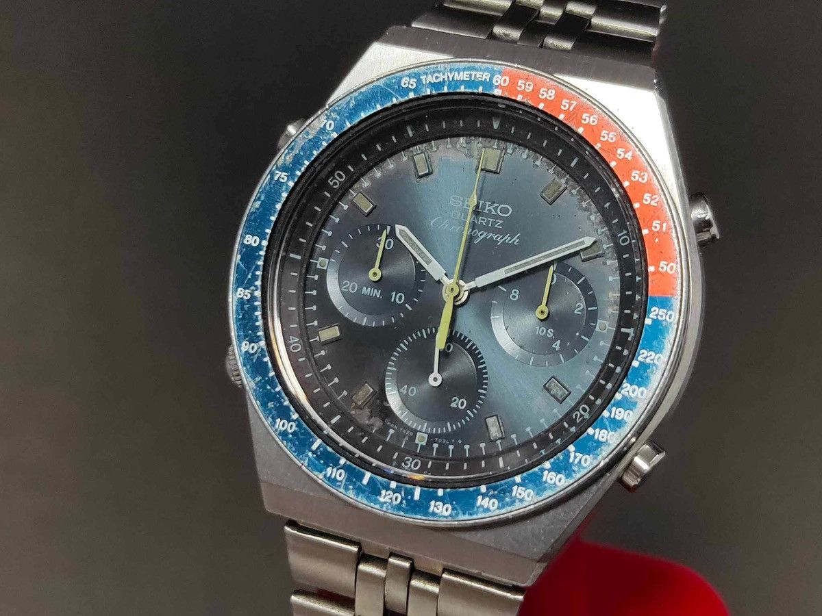 Seiko × Vintage Rare Vintage SEIKO 7A28-703A Pepsi Chronograph Men’s Watch Size ONE SIZE - 6 Thumbnail