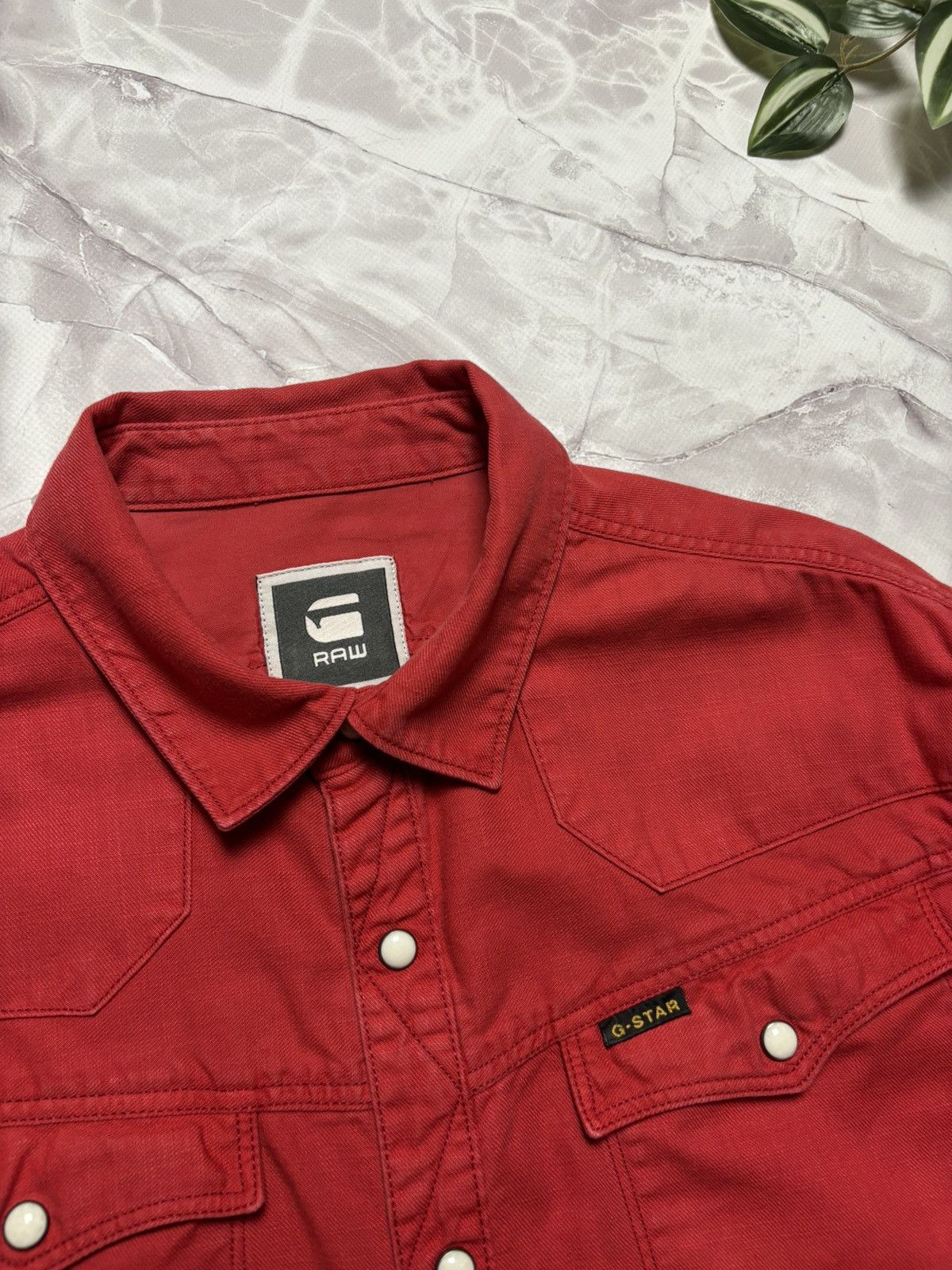 G-Star G-Star Raw Denim Tailor Shirt Pearl Snap Western Mens XL Size US XL / EU 56 / 4 - 5 Thumbnail
