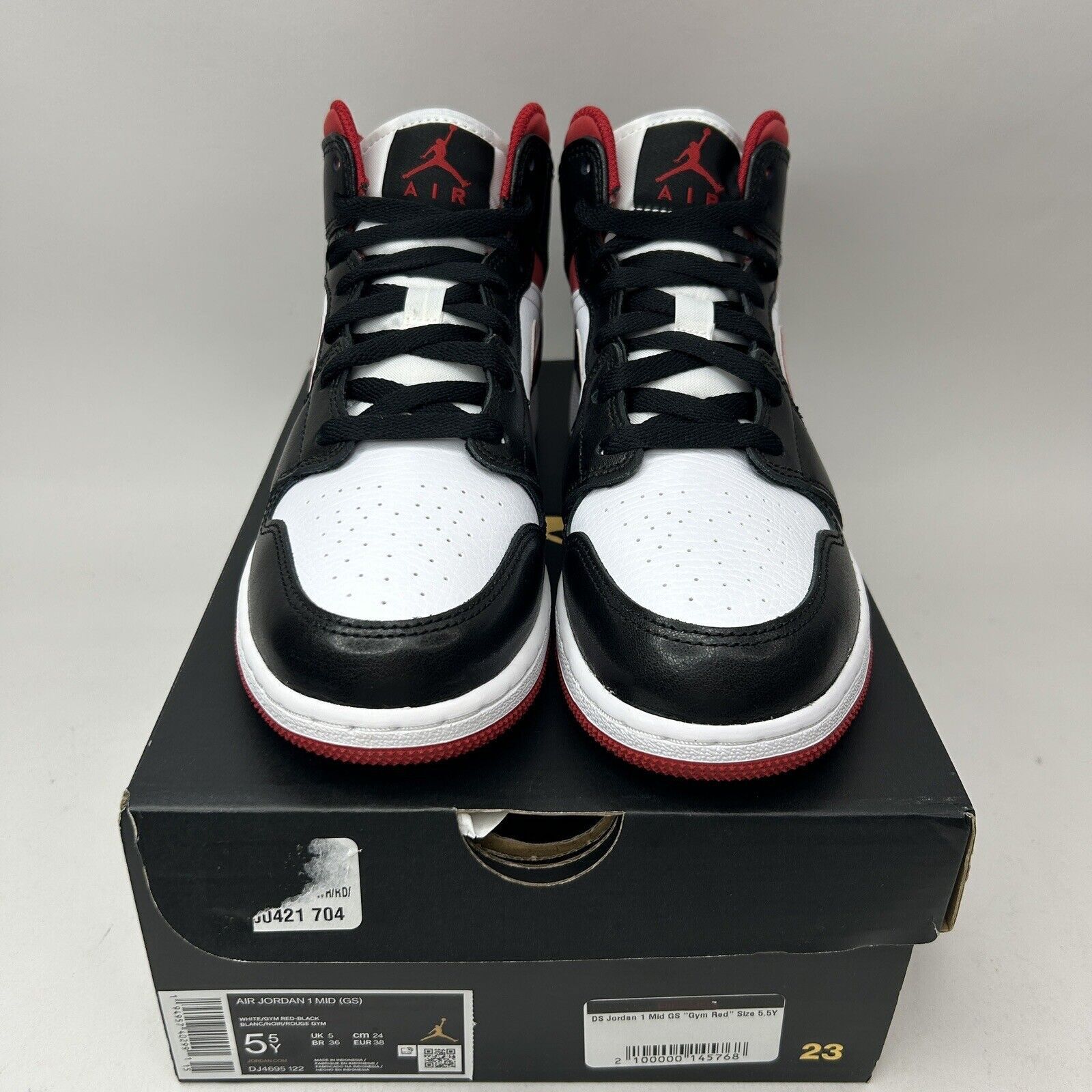 Nike Nike Shoes Air Jordan 1 Mid GS “Gym Red” 2023 Size US 7 / IT 37 - 2 Thumbnail
