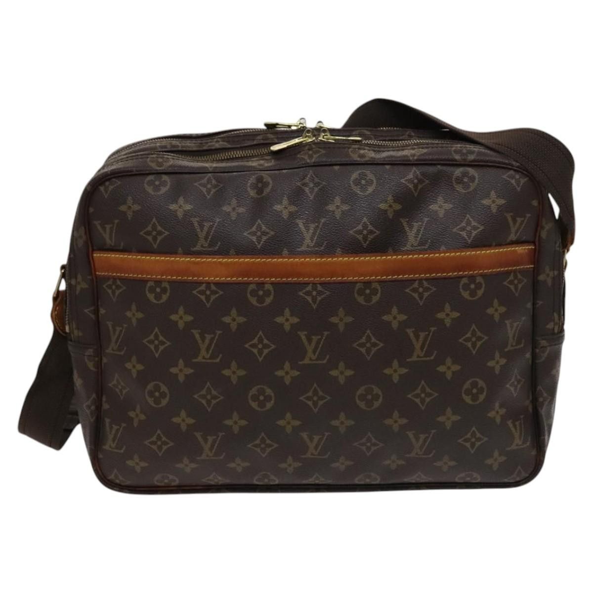 Reporter Brown Canvas Shoulder Bag (Pre-Owned)