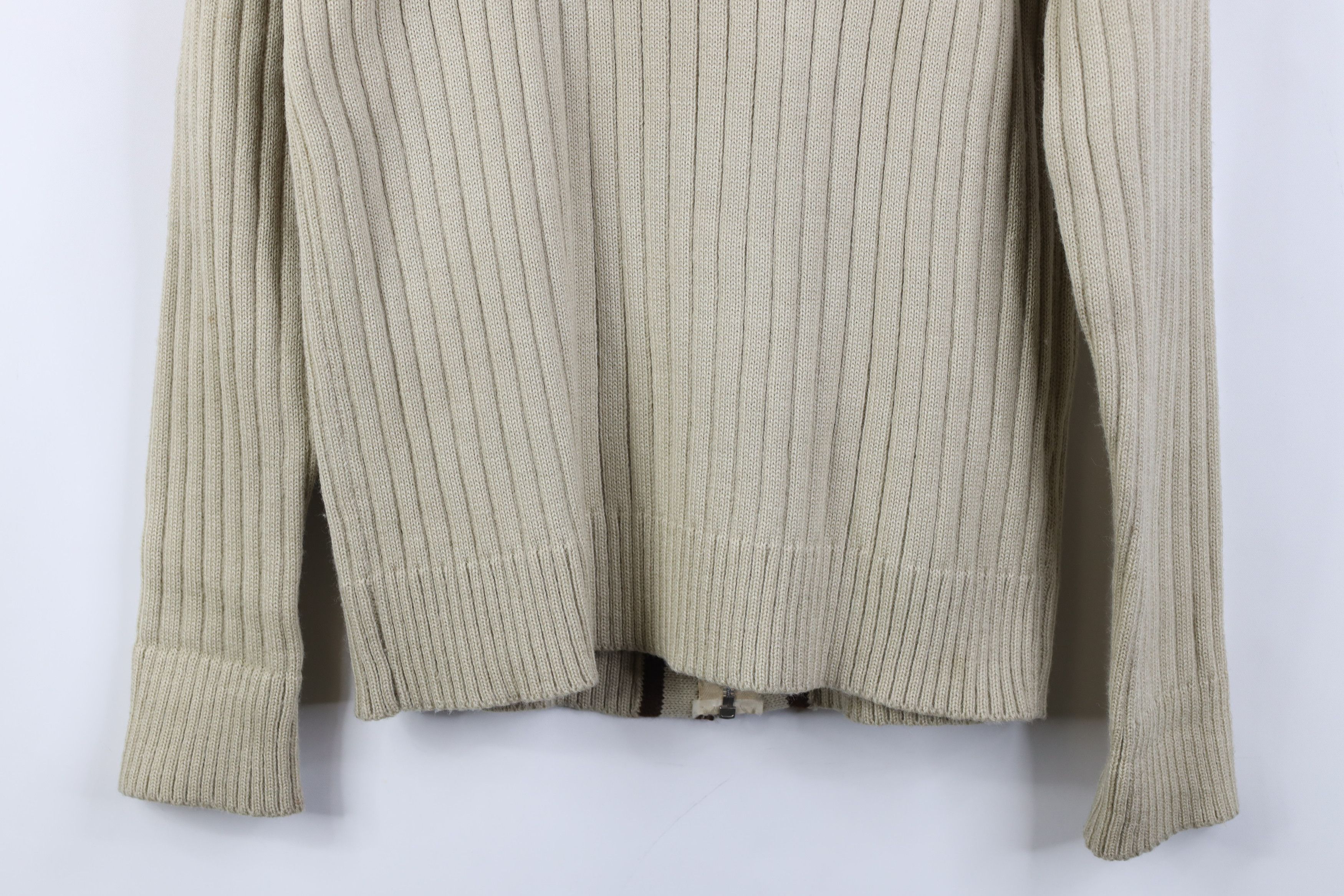 Vintage Vintage 60s 70s Streetwear Knit Collared Cardigan Sweater Size M / US 6-8 / IT 42-44 - 16 Thumbnail