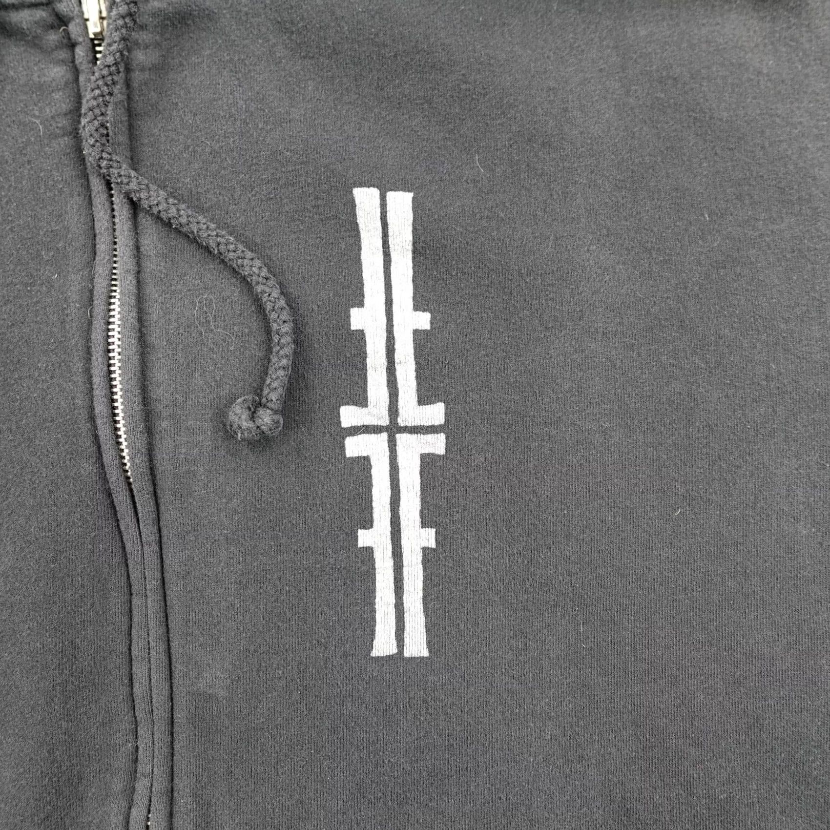 Roar VINTAGE Jawbreaker Hoodie 2XL Black Sweatshirt When It Pains It Roars Full Zip Size US XXL / EU 58 / 5 - 4 Thumbnail