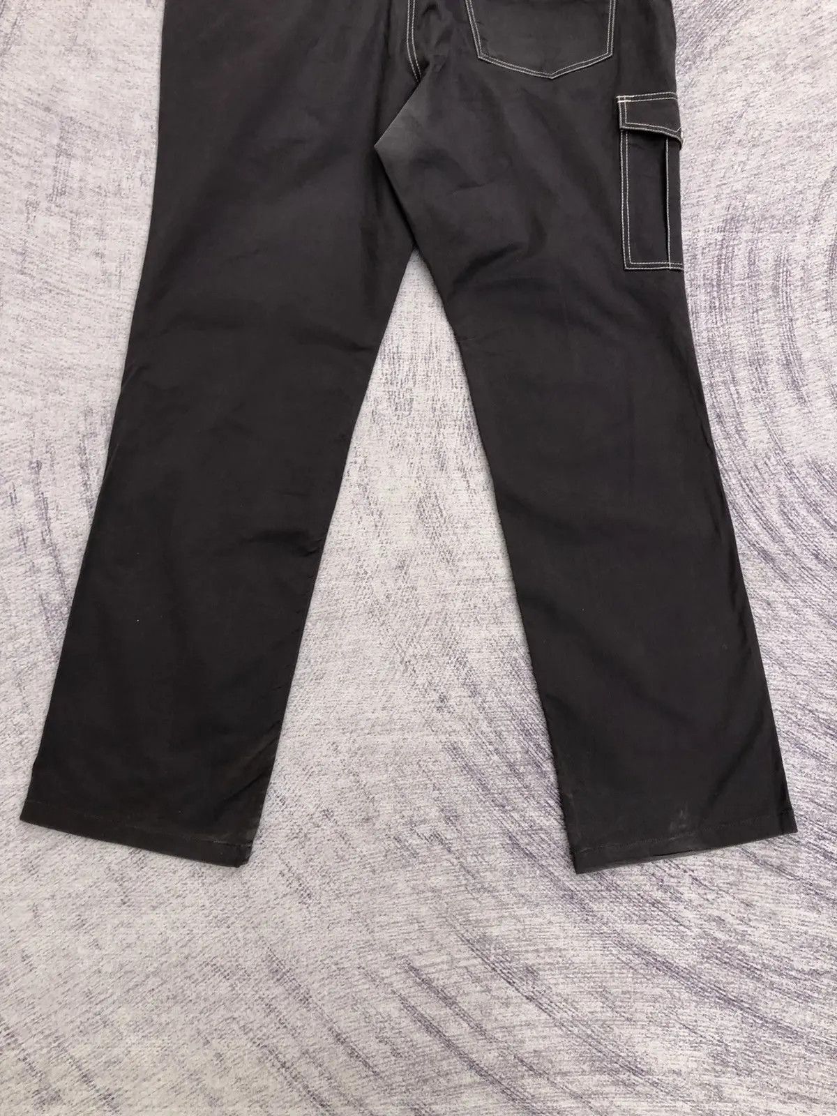 Japanese Brand × Vintage Black Carpenter Cargo Trousers With 5 Pocket Size US 37 - 10 Thumbnail