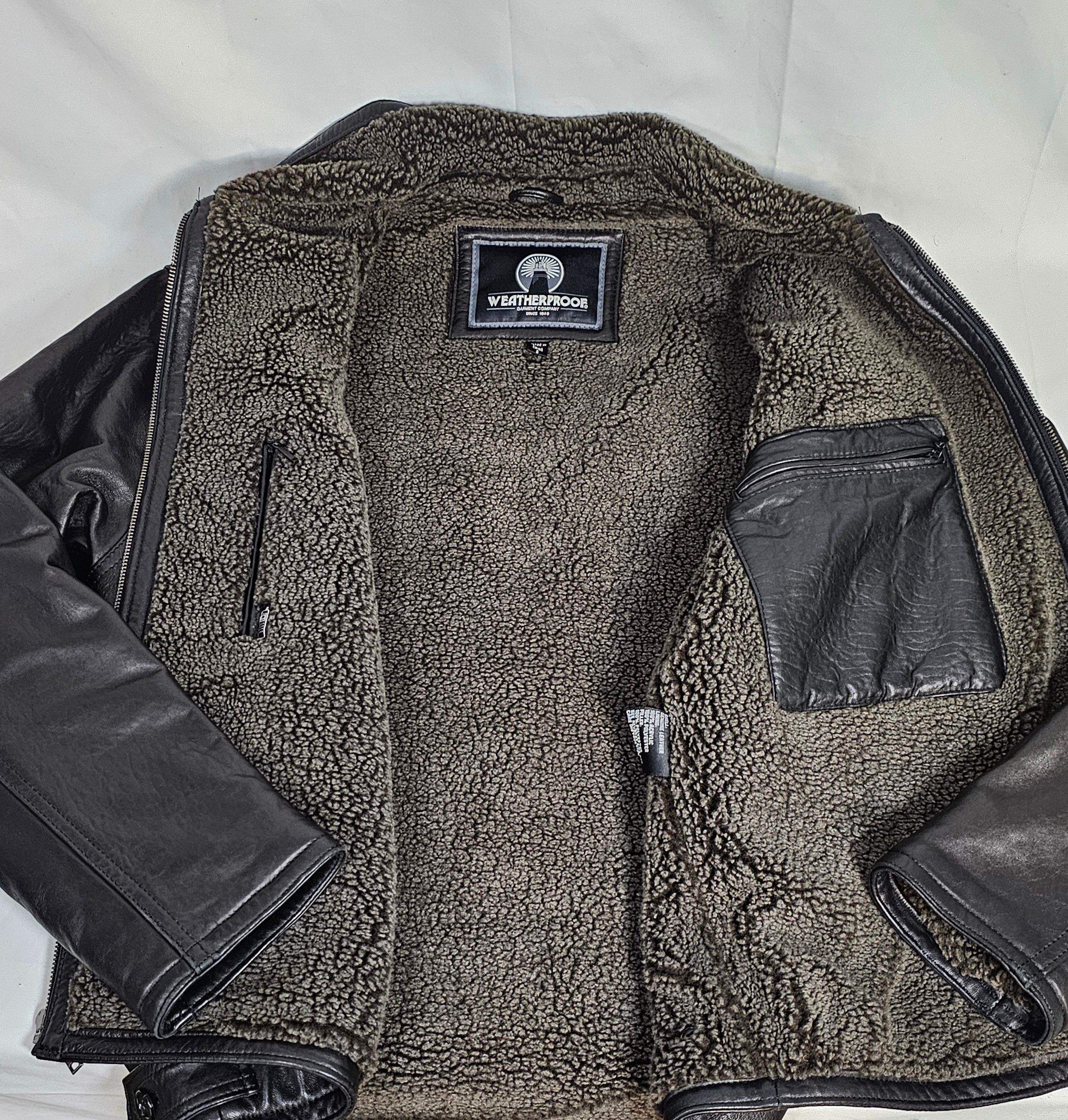 Weatherproof Weatherproof Leather Jacket, Fully Lined Men's Small EUC Size US S / EU 44-46 / 1 - 4 Thumbnail
