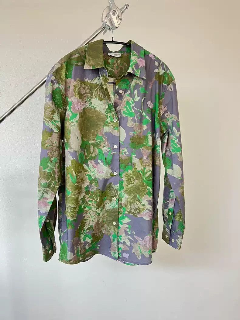 Dries Van Noten silk flower shirt