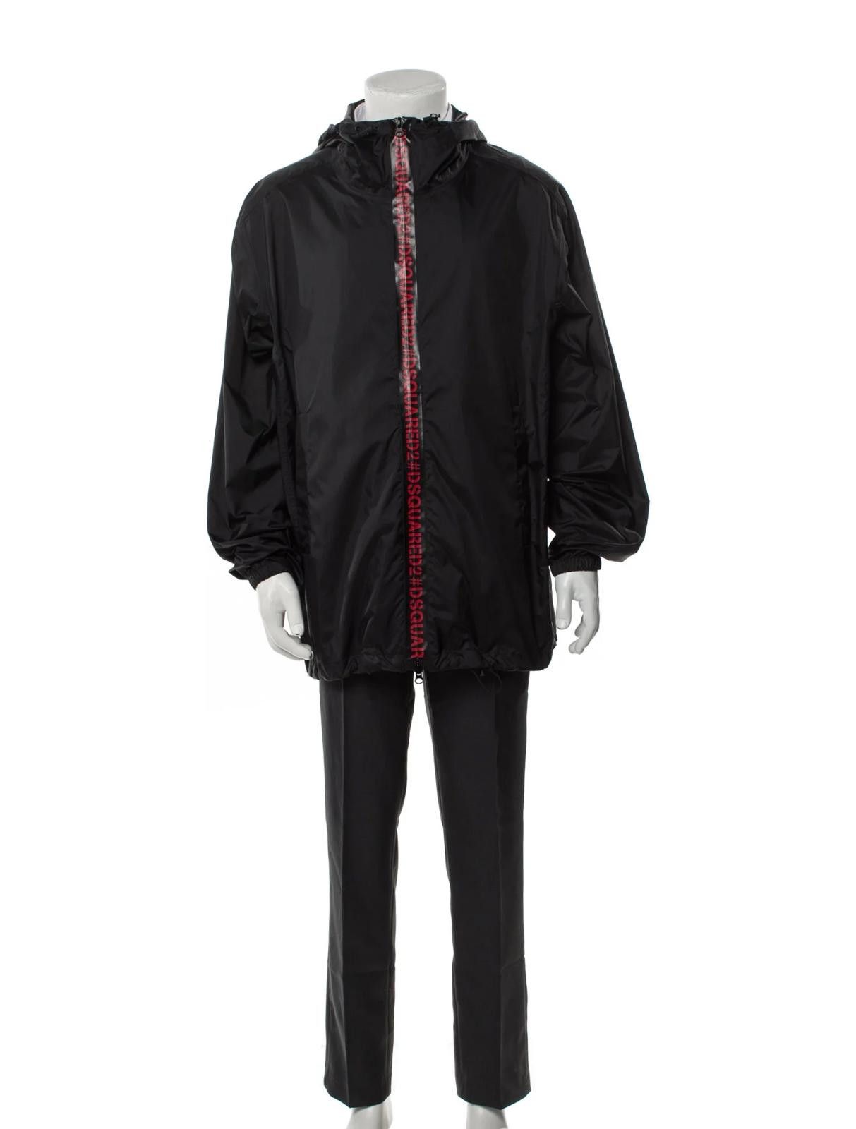 Dsquared2 Dsquared² Black Parka w/ Decorative Lettering Size US L / EU 52-54 / 3 - 1 Thumbnail