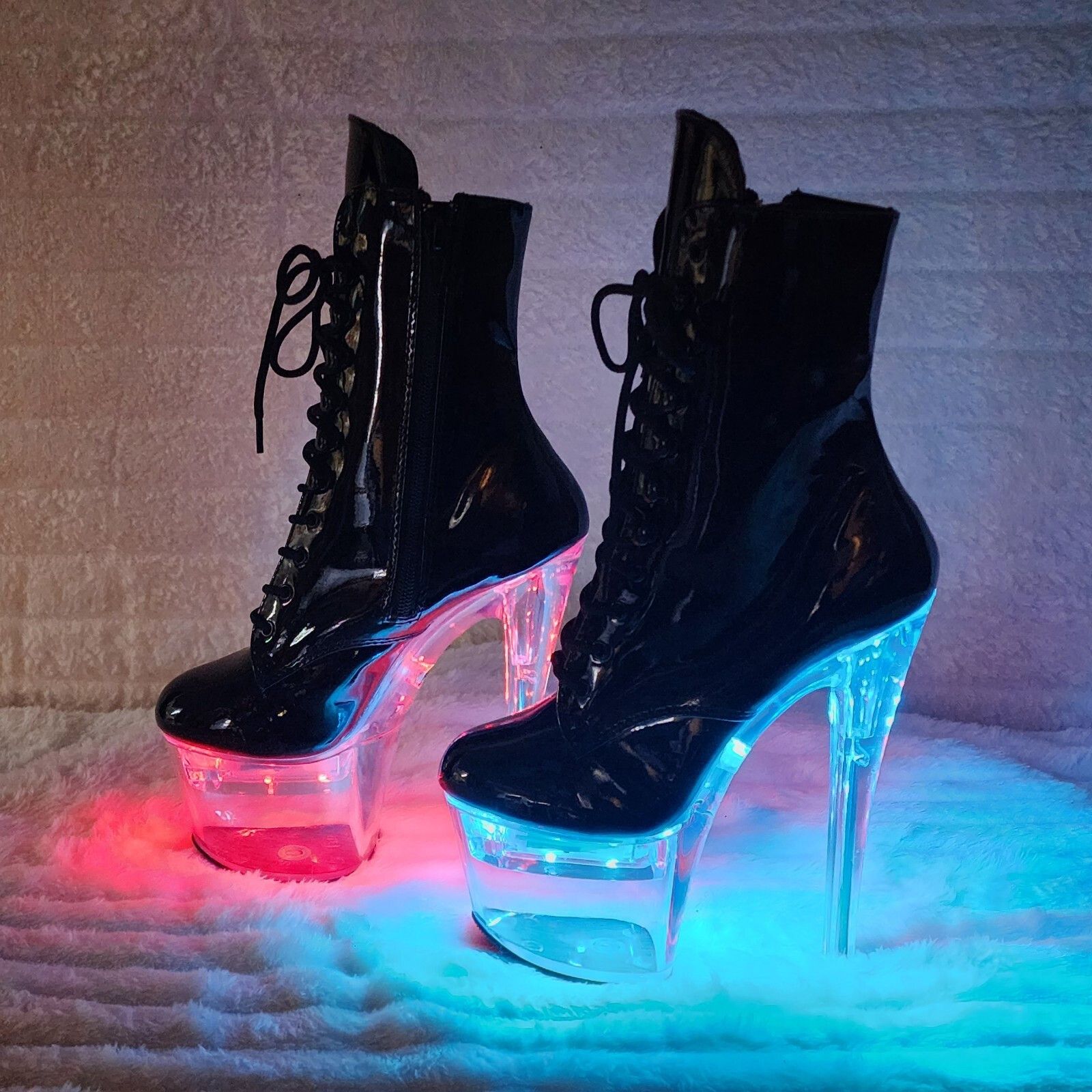 Other Flashdance 1020 Multi Color Platform Ankle Boots 7" High Hee Size US 7 / IT 37 - 2 Thumbnail
