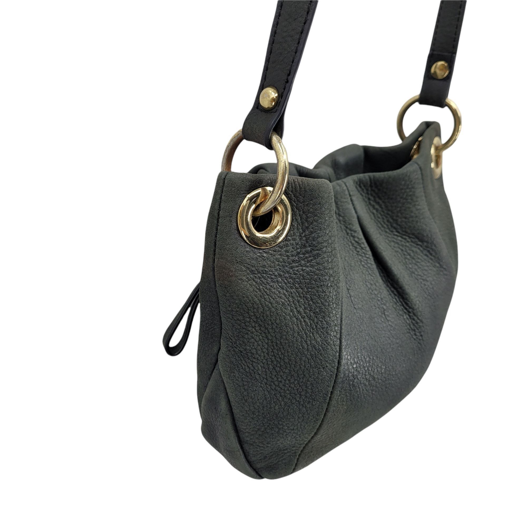 Vince Camuto Vince Camuto Crossbaody Sling Bag Pebble Leather Gray Greeni Size ONE SIZE - 9 Thumbnail