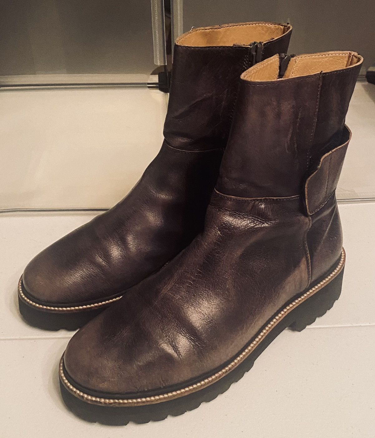 靴 Martin Margiel combat boots Martin Margiela Replica Combat Boots — Middleman Store