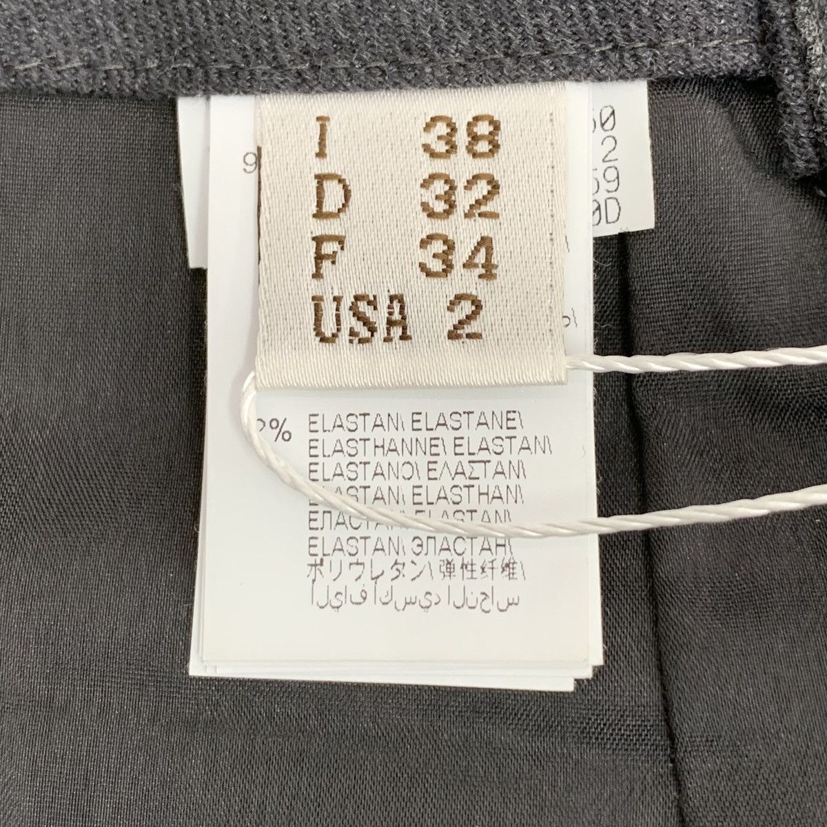 Brunello Cucinelli Brunello Cucinelli Dark Grey Beaded Belt Wool Skirt K26WX Size 26" / US 2 / IT 38 - 6 Thumbnail